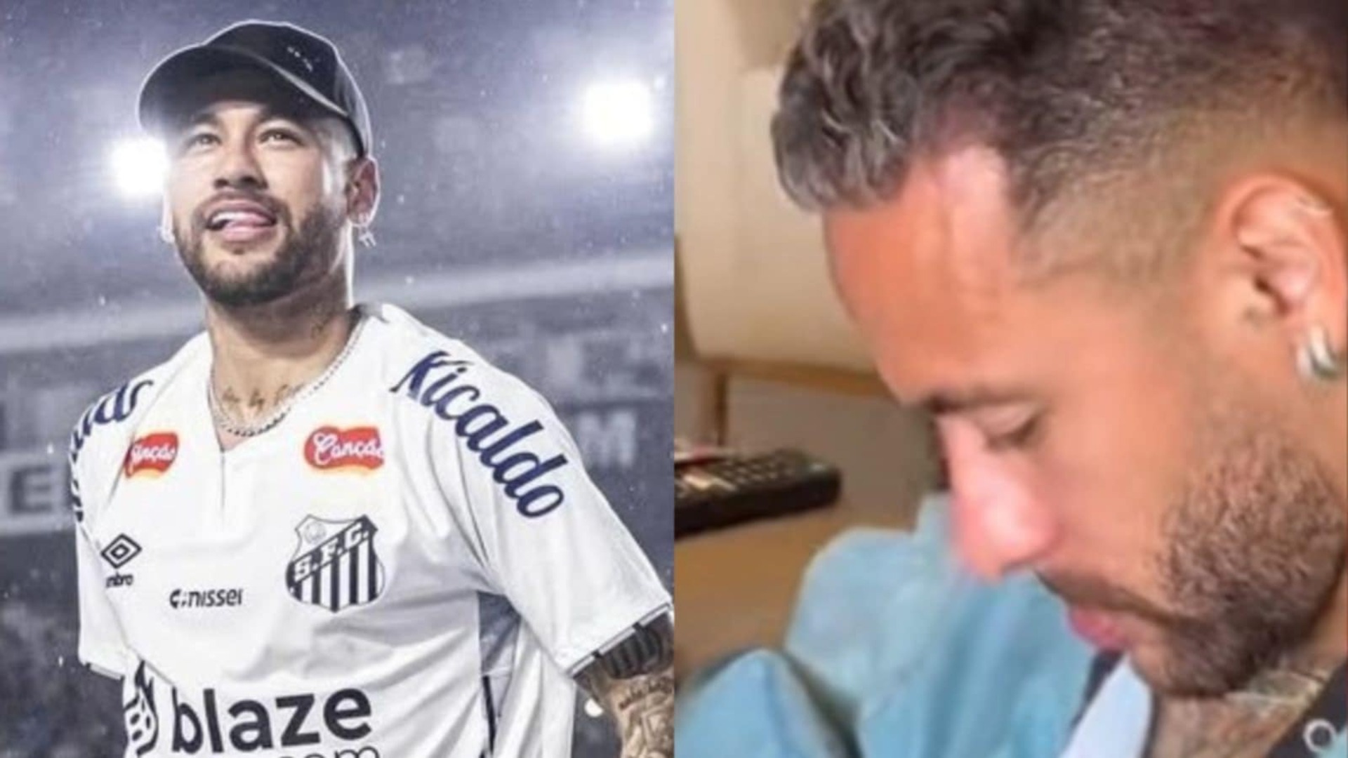 Neymar muda o visual para reestreia no Santos; veja como ele ficou