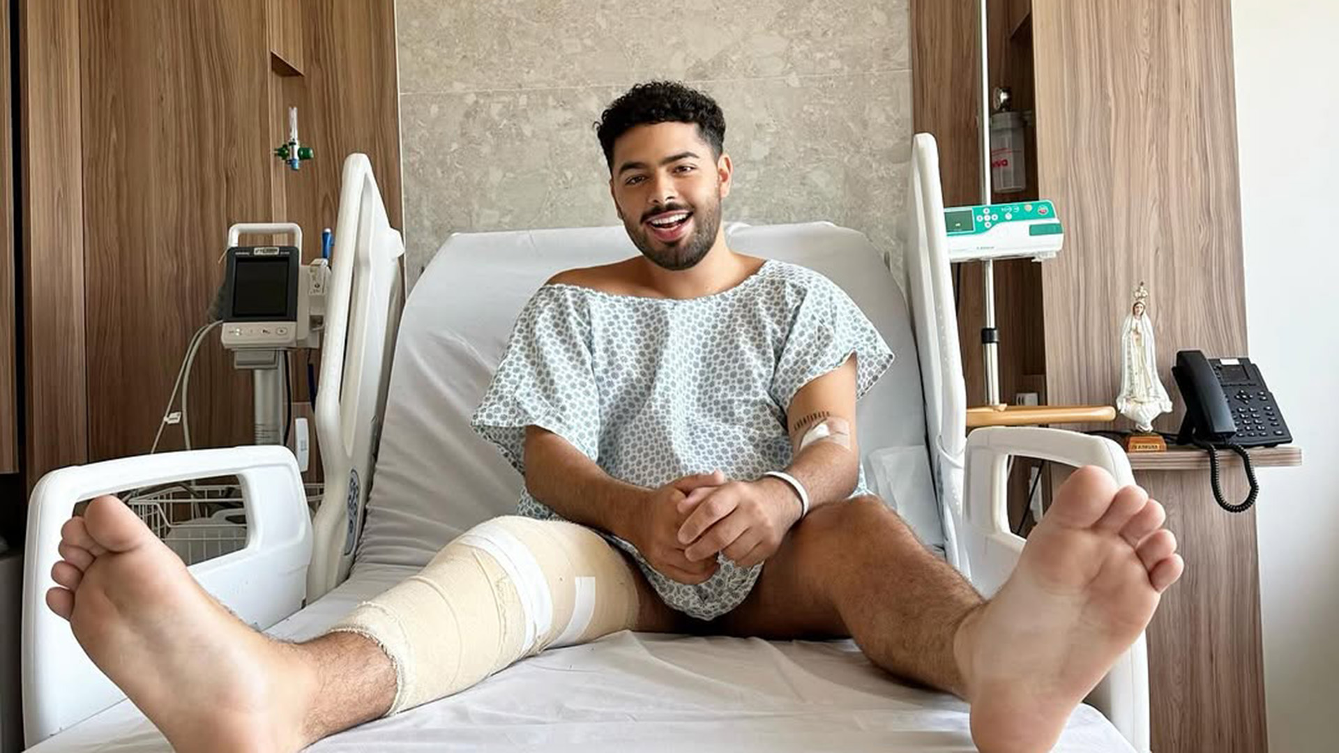 Médico explica cirurgia de Pedro Sampaio: ‘Risco de novas lesões’