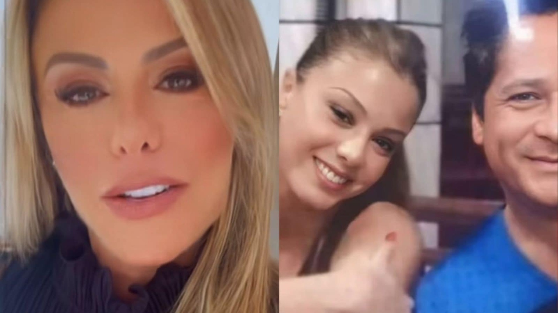 Poliana Rocha relembra foto com Leonardo e Zé Felipe criança; veja