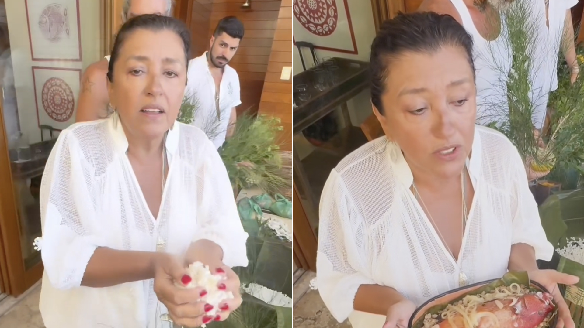 Regina Casé emociona ao fazer ritual pela saúde de Preta Gil