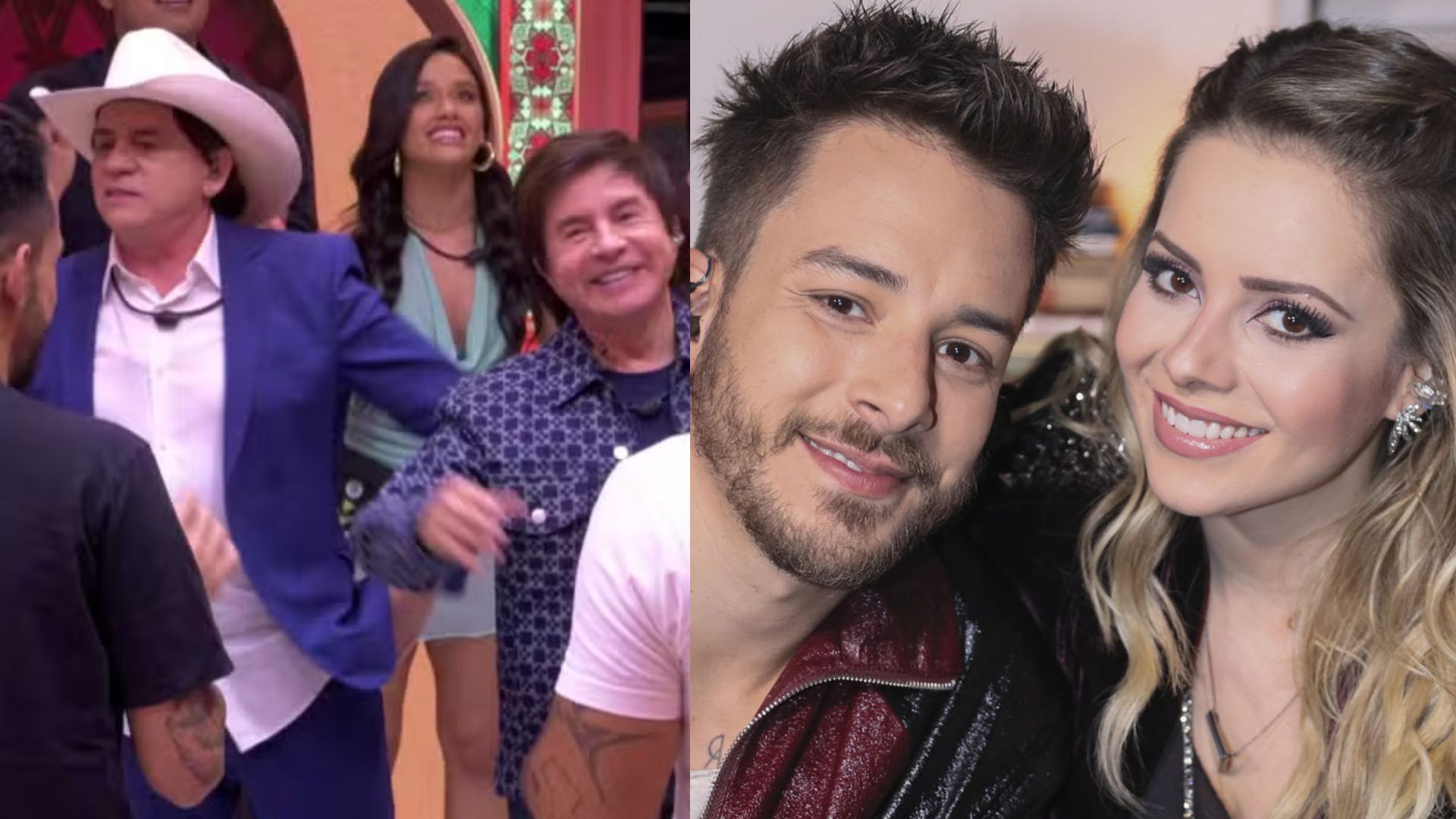 Chitãozinho & Xororó chegam ao BBB para show com Sandy e Junior