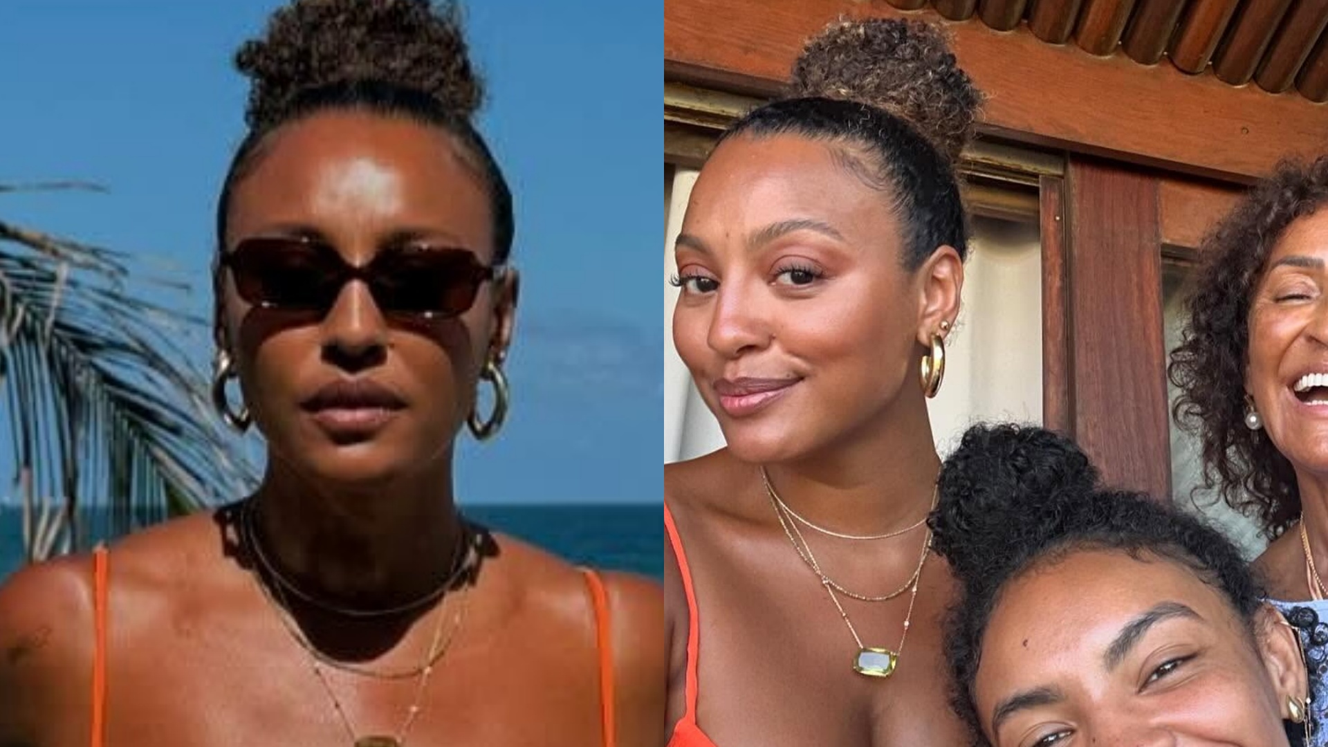 Sheron Menezzes impressiona ao mostrar viagem com a mãe e os irmãos