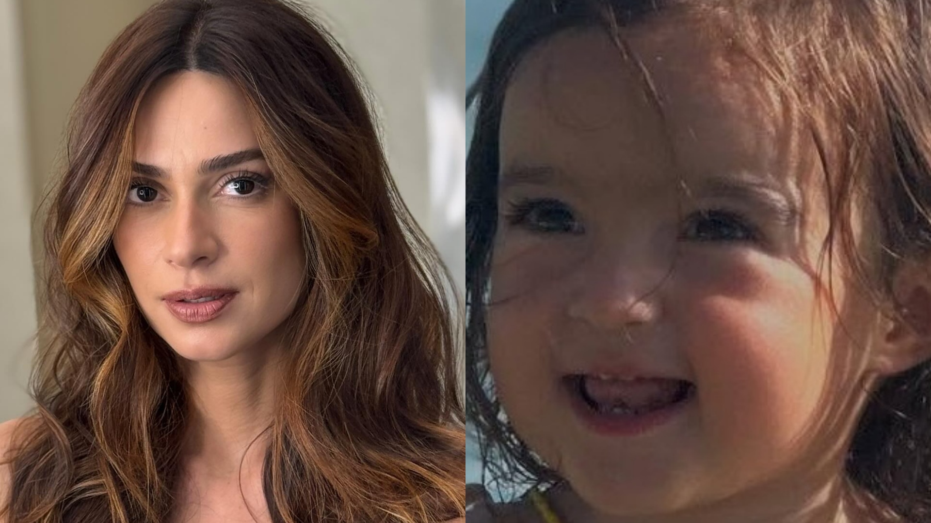 Filha de Thaila Ayala esbanja fofura em cliques na praia: ‘Minha sereia’
