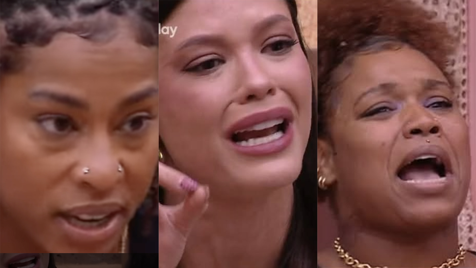 BBB 25: Vitória Strada, Camilla e Thamiris brigam na casa. Entenda o motivo