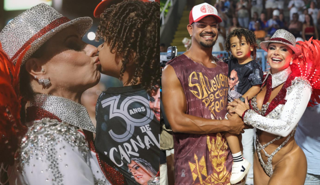 Viviane Araújo revela que Joaquim já reconhece seu amor pelo Carnaval: ‘É um barato’