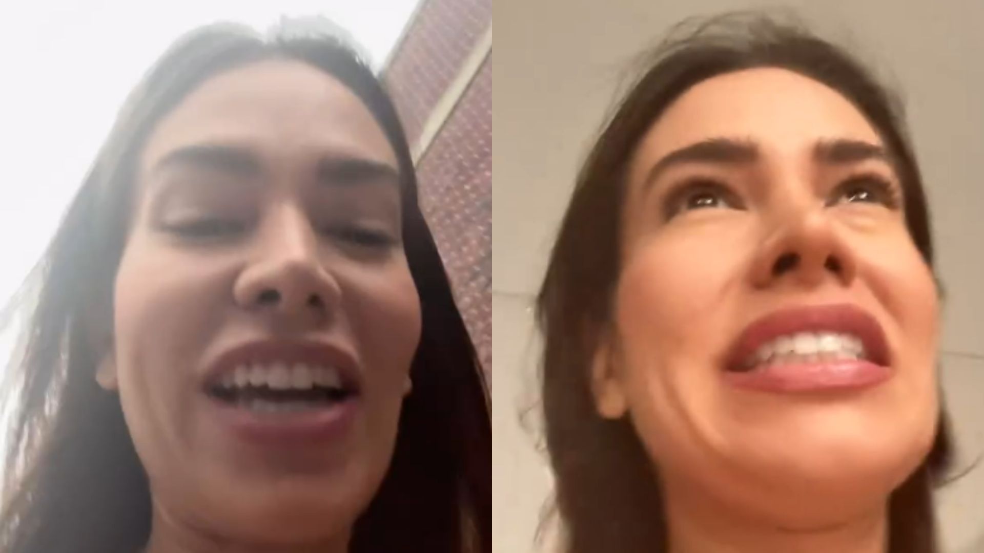 Adriana Sant’Anna se assusta com alerta de tornado ao levar filhos à escola