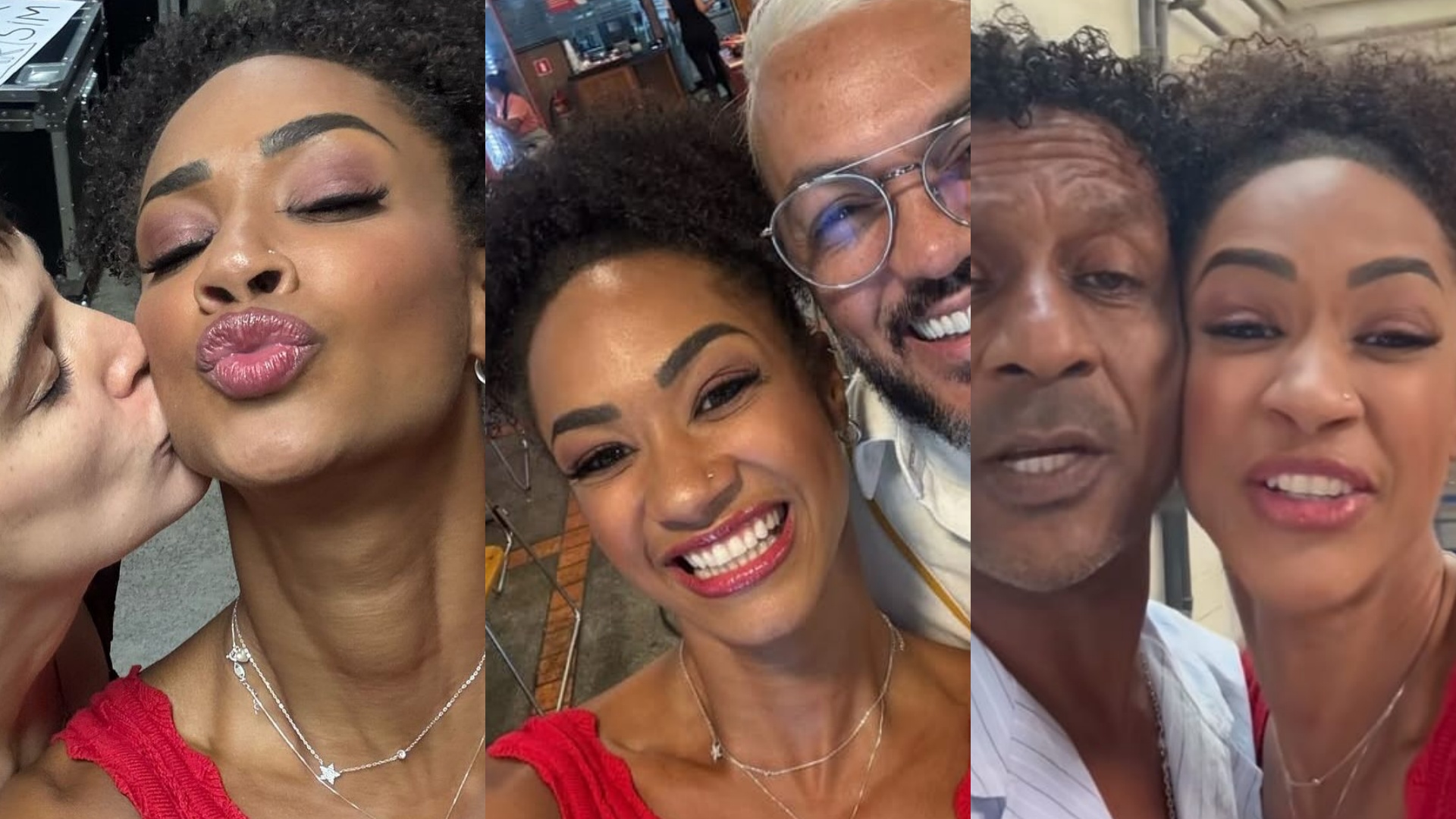 Aline posa com famosos após eliminação do BBB 25: ‘Como fingir costume?’