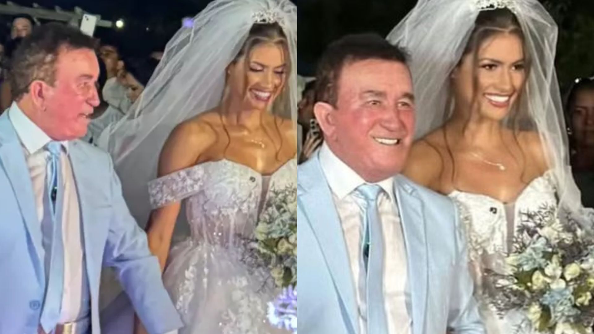 Esposa de Amado Batista revela novas fotos de casamento luxuoso