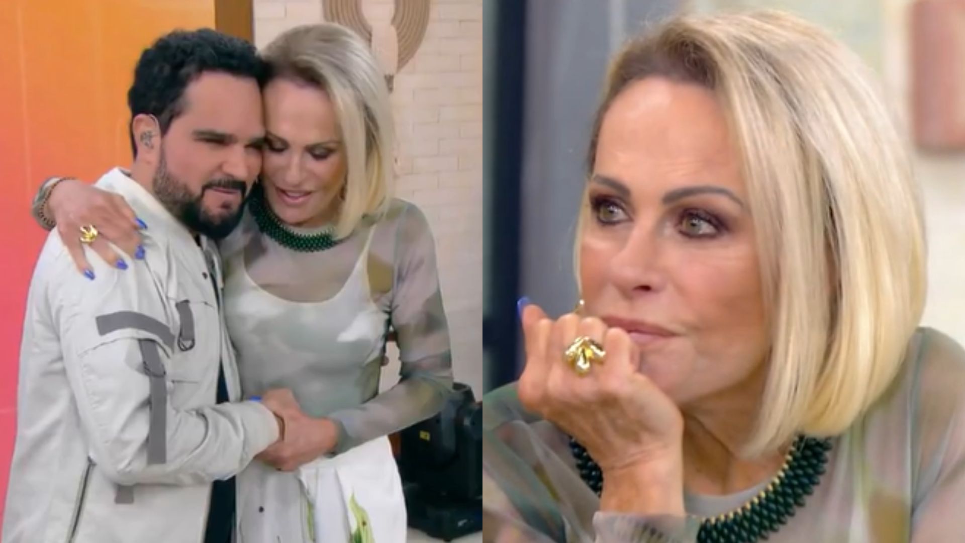 Ana Maria Braga fica comovida com declaração de Luciano Camargo