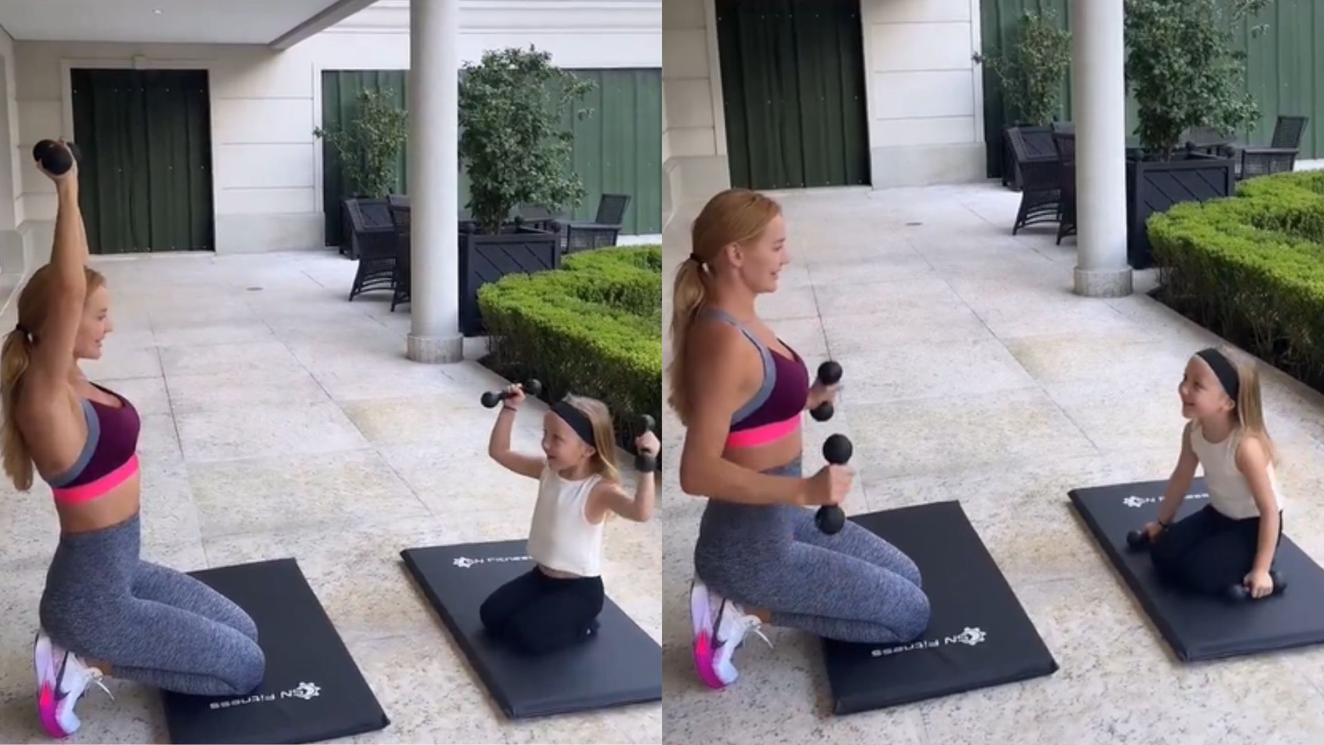 Ana Paula Siebert compartilha treino com a filha, Vicky