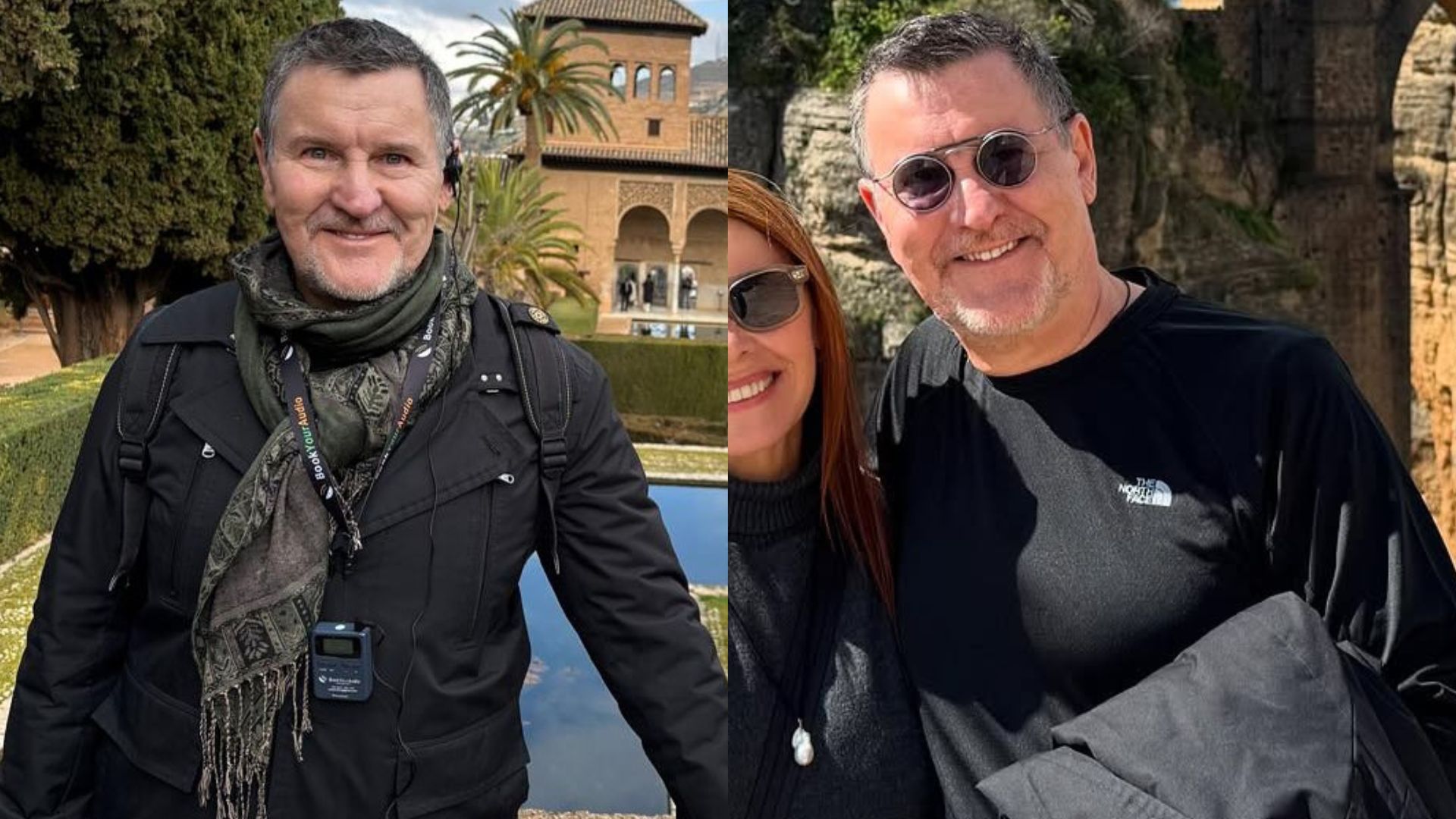 Antonio Calloni curte passeio especial na Espanha ao lado da esposa