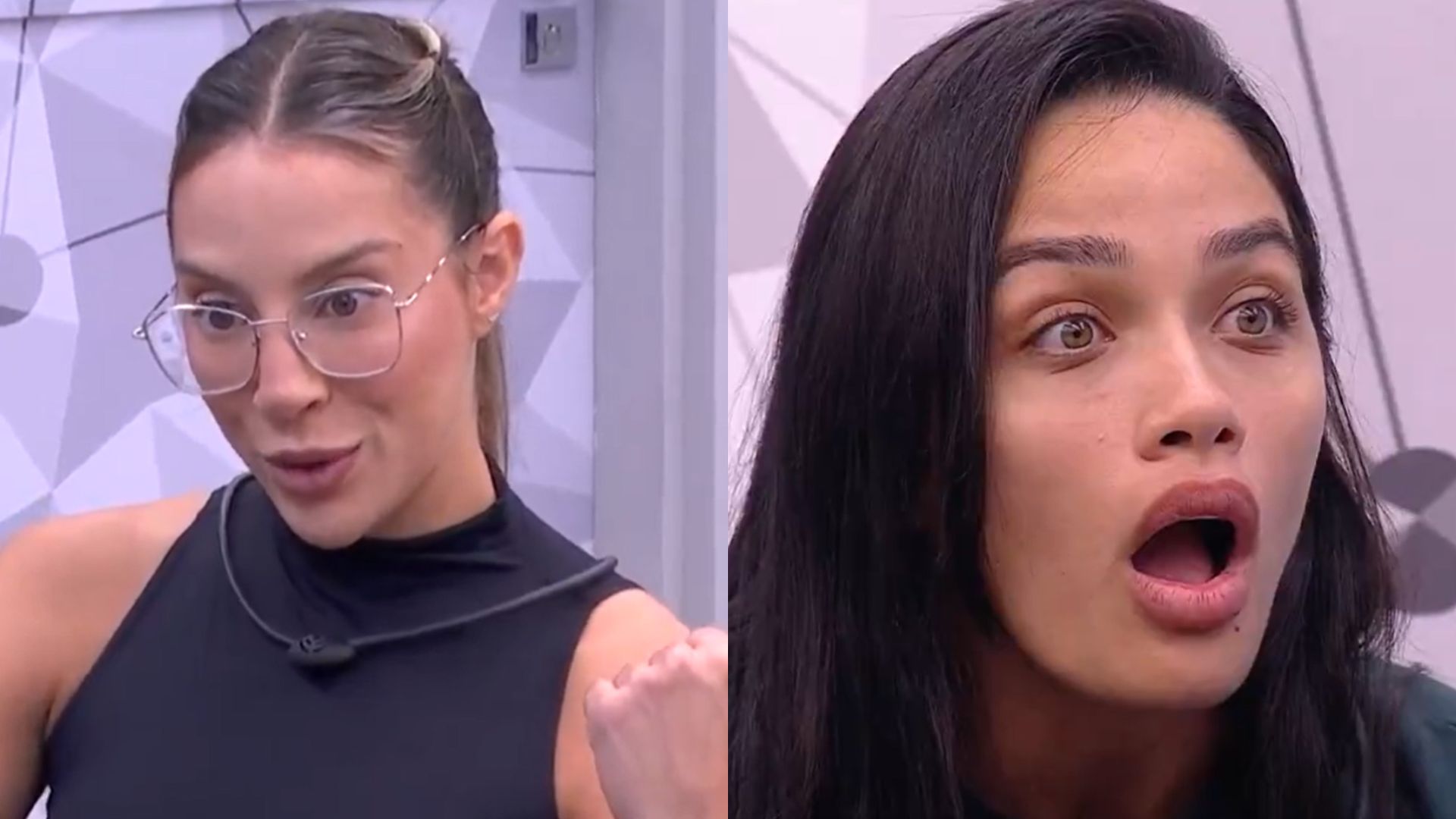 BBB 25: Renata choca ao confirmar beijo entre brothers: ‘Ele negou’