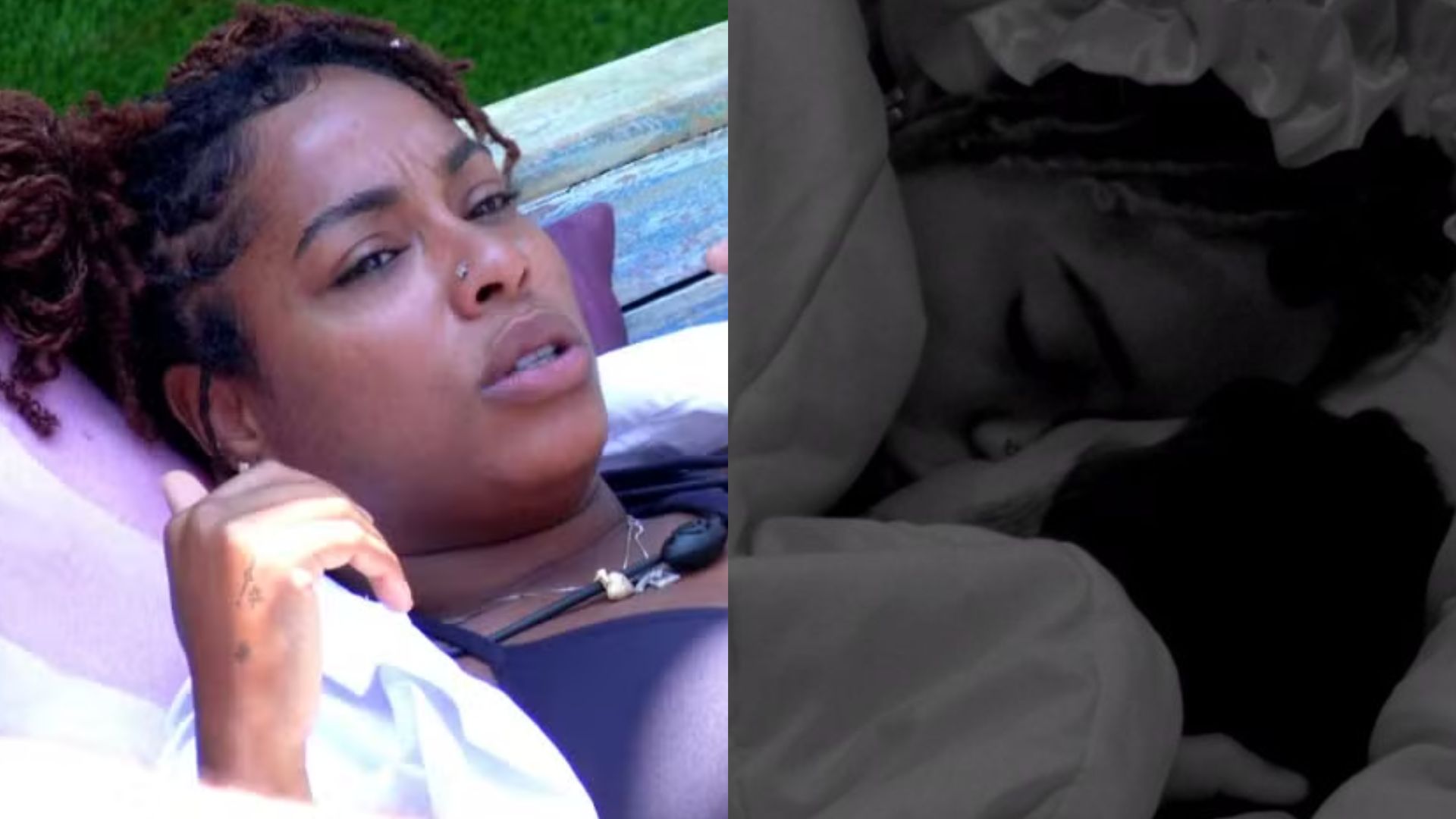 BBB 25: Thamiris recorda reação de brother após beijo: ‘Fiquei chateada’