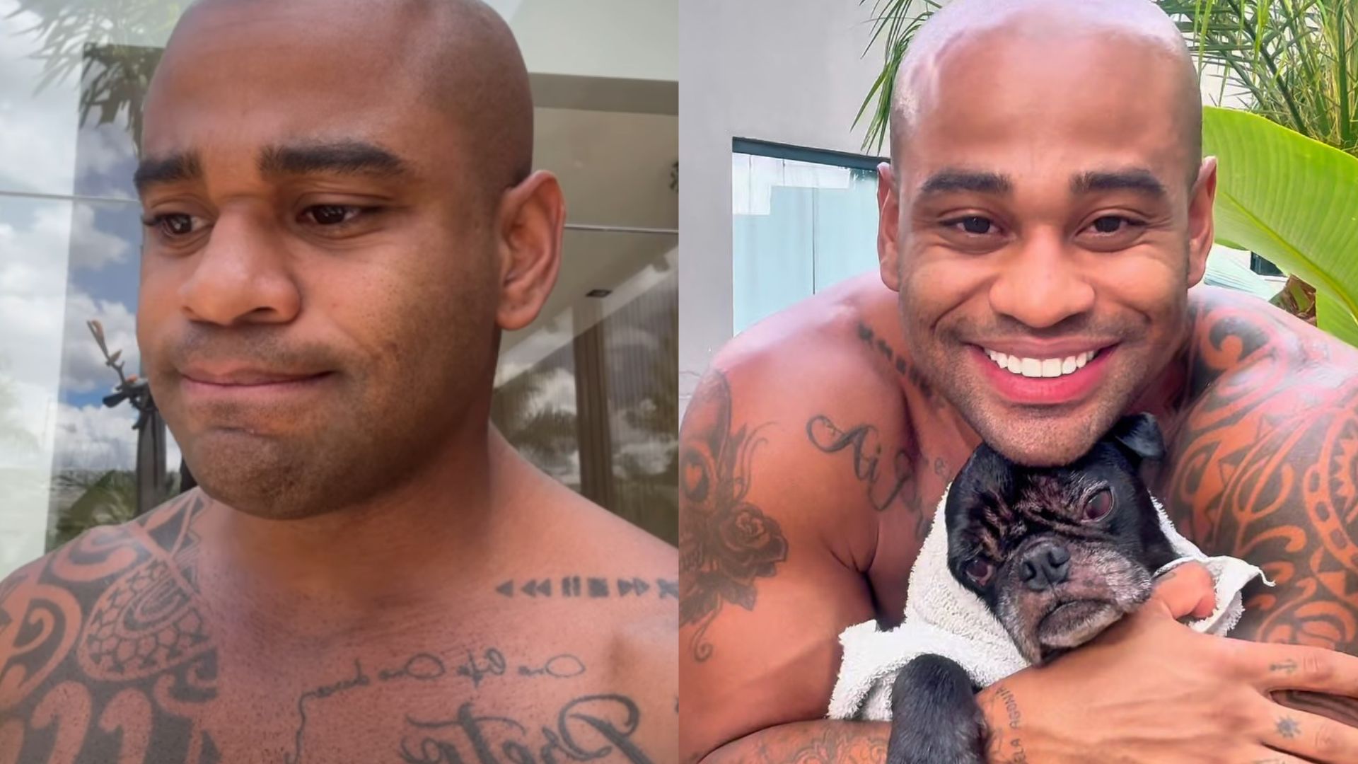 Ex-BBB Cezar Black relata piora de seu cachorro: ‘Não existe mais cura’