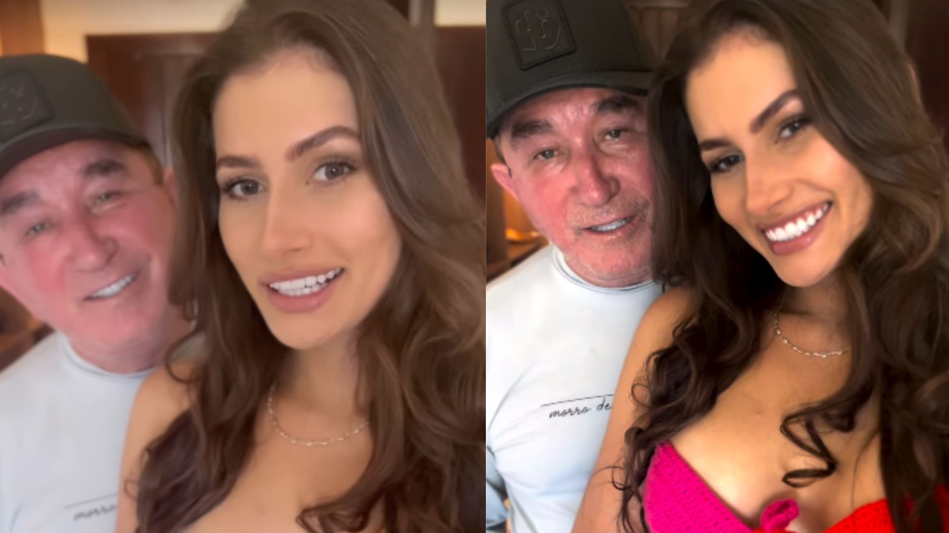 Amado Batista e Calita Franciele falam sobre lua de mel: “Desfrutando”
