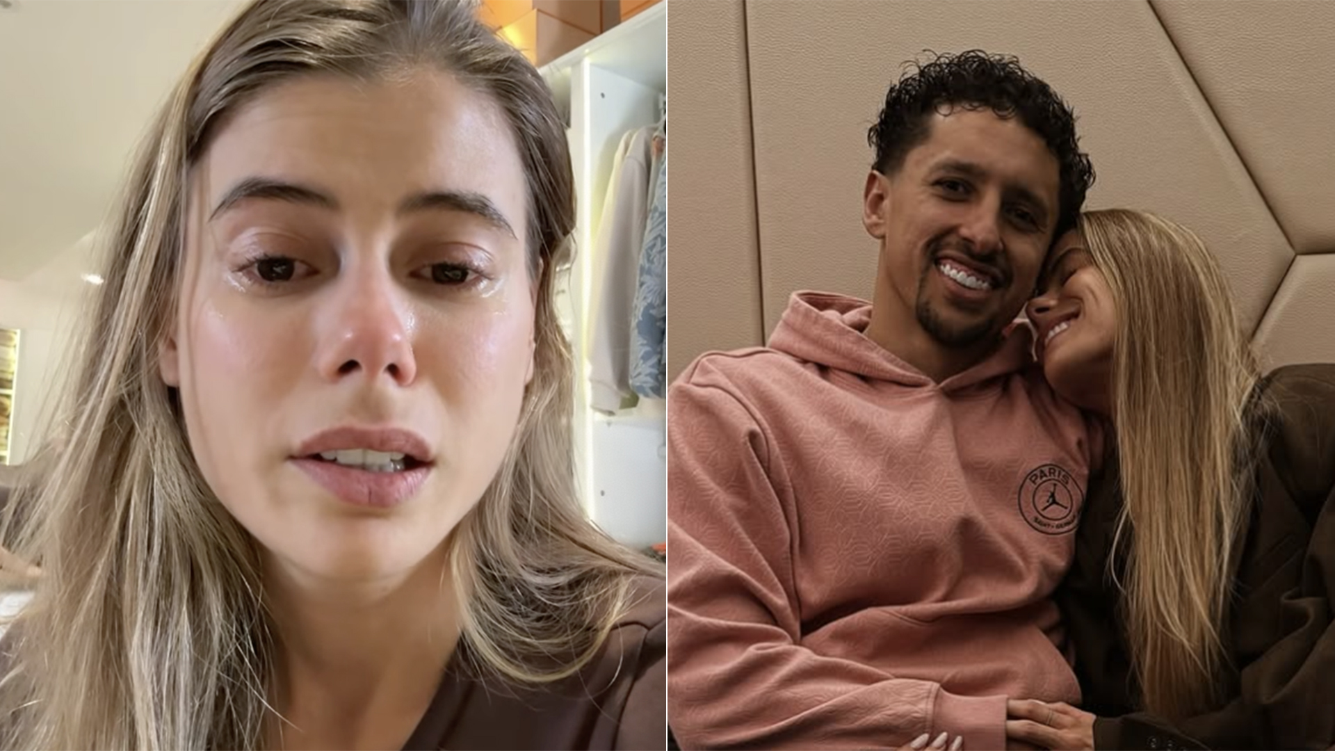 Esposa do jogador de futebol Marquinhos perde o bebê no início da gestação