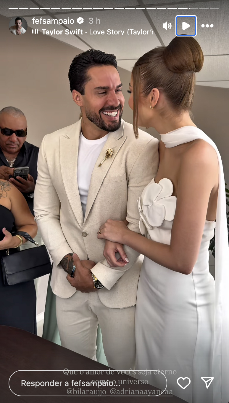 Casamento de Bil Araújo e Adriana Yanca - Foto: Reprodução / Instagram