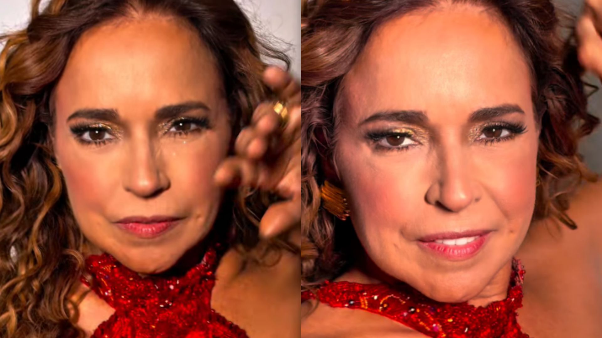 Daniela Mercury aposta em look vermelho para Carnaval de Salvador