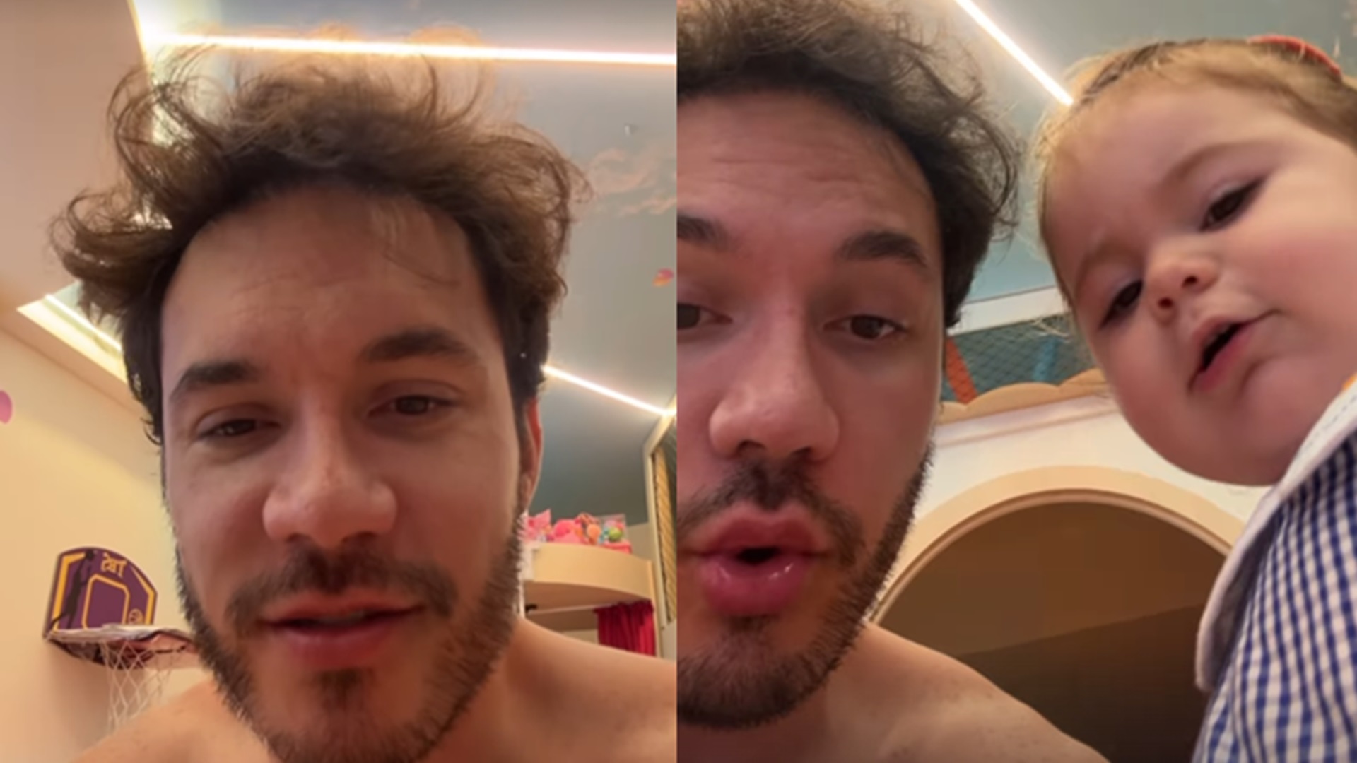 Eliezer fica sem reação com pergunta inusitada da filha com Viih Tube: ‘Sem palavras’