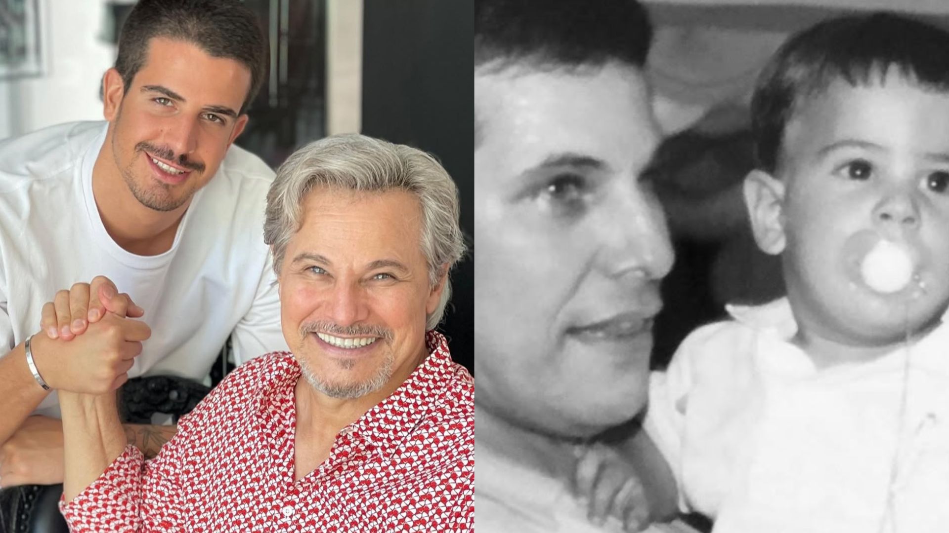 Enzo Celulari resgata fotos raras em homenagem ao pai, Edson Celulari