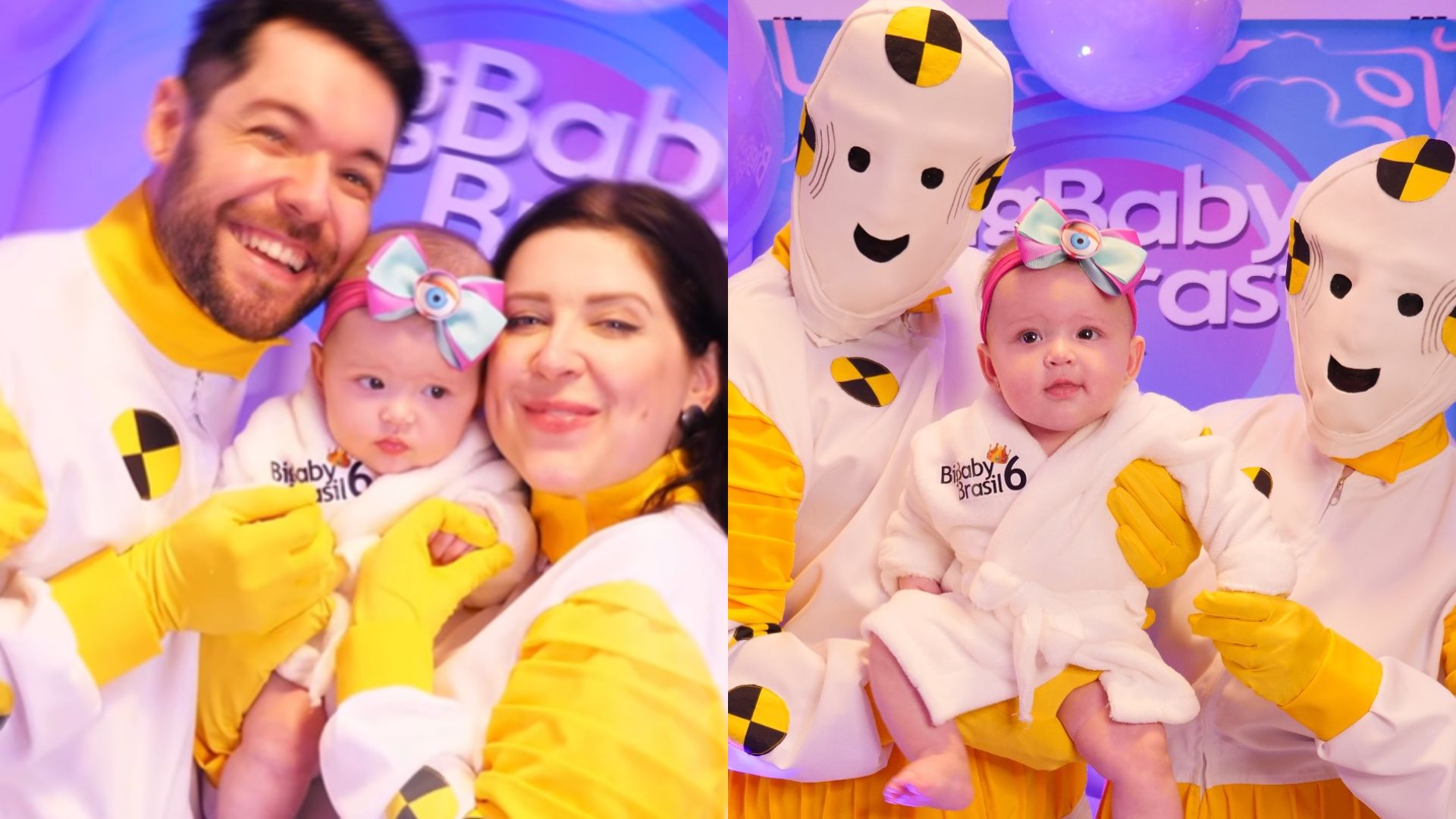 Ex-BBBs Andressa Ganacin e Nasser celebram 6 meses da filha com tema especial
