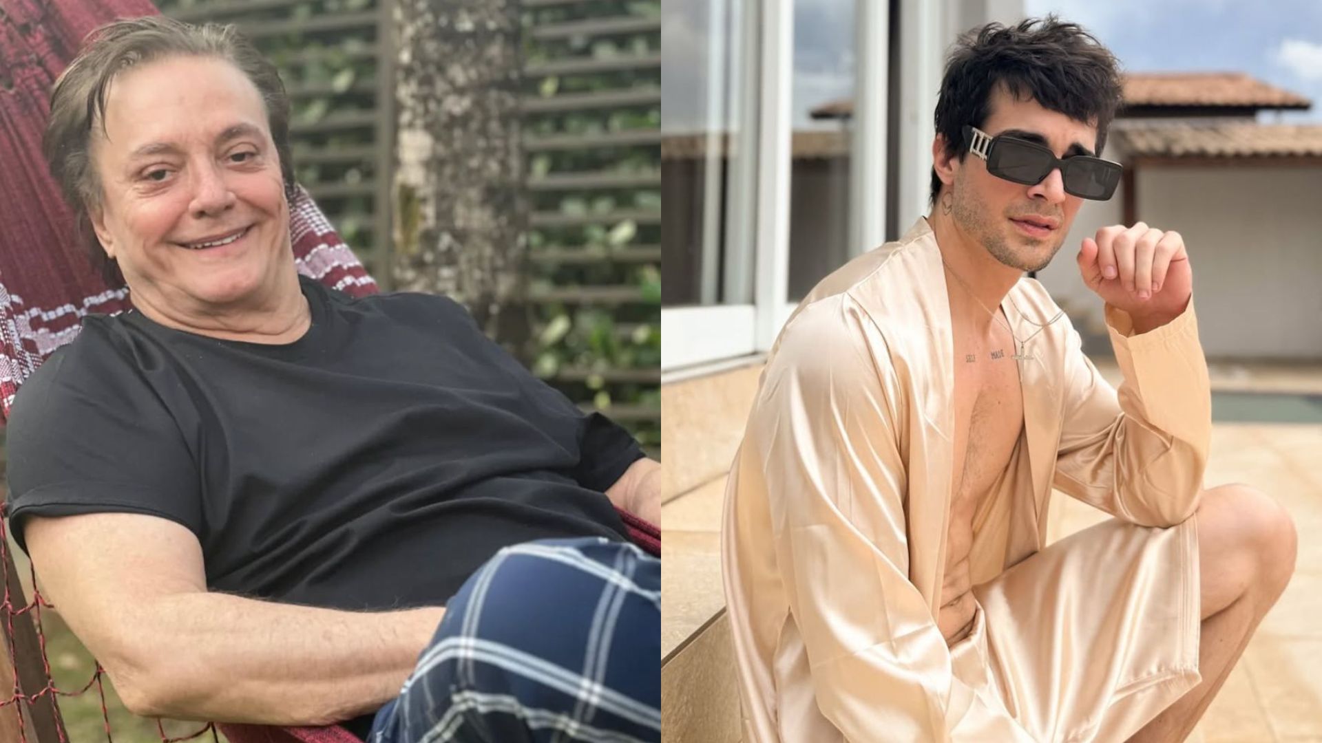 Fábio Jr. resgata fotos antigas e impressiona por semelhança com Fiuk