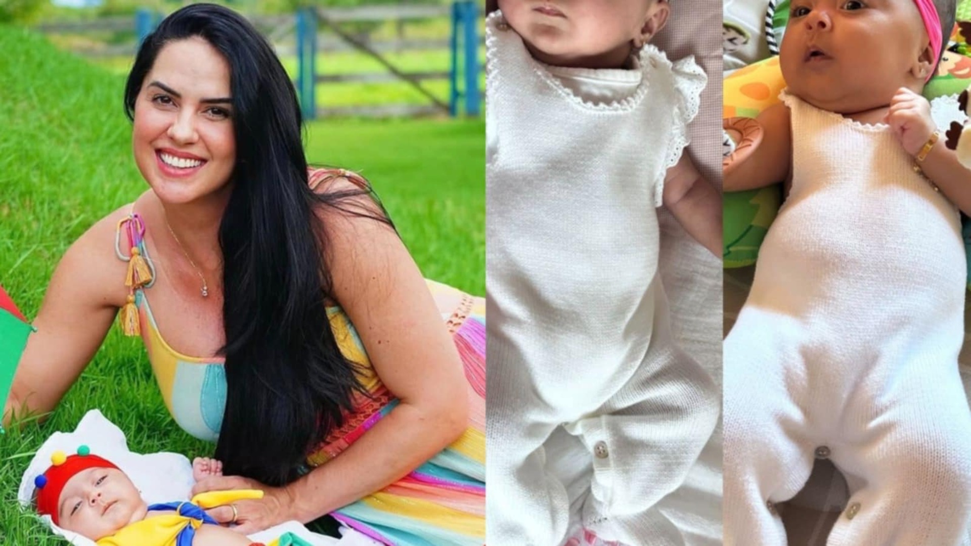 Graciele Lacerda mostra crescimento da filha: ‘Perdendo roupas’
