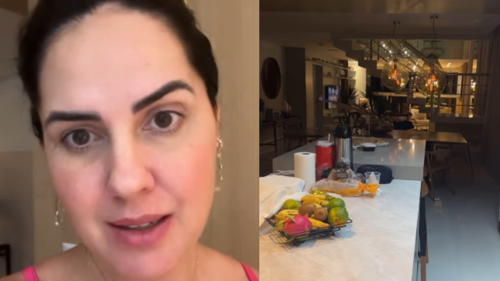 Graciele Lacerda faz tour e mostra detalhes de seu apartamento no litoral