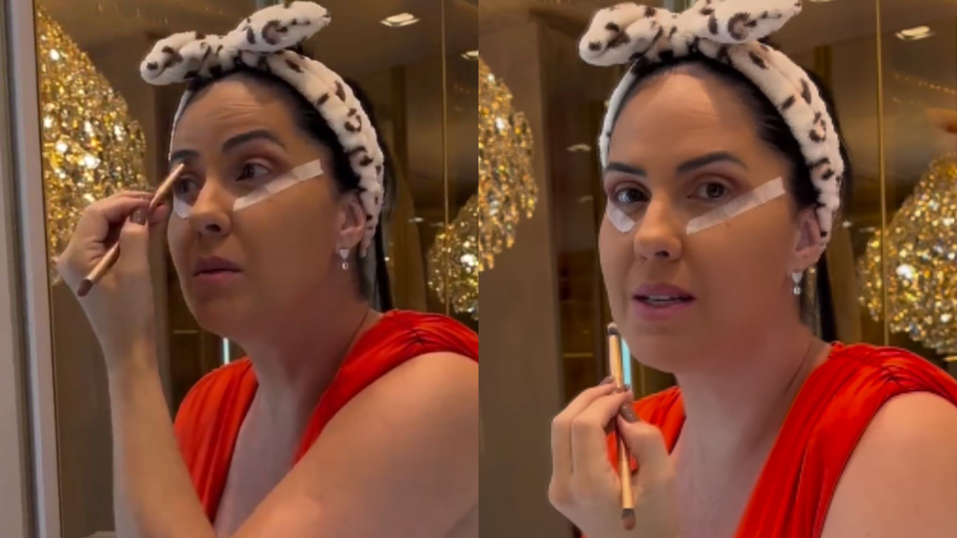 Esposa de Zezé se arruma para ir ao primeiro show dele após dar à luz Clara