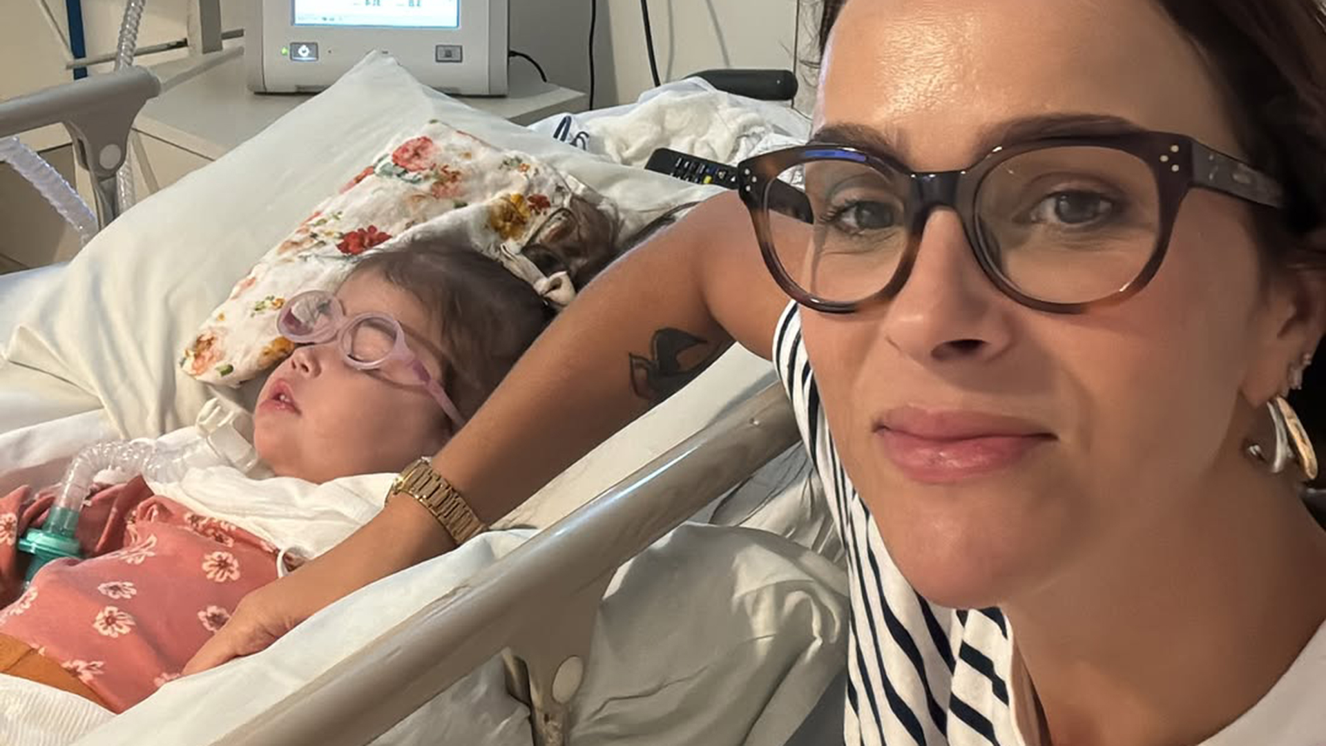 Filha de Juliano Cazarré vai parar na emergência de hospital com a mãe