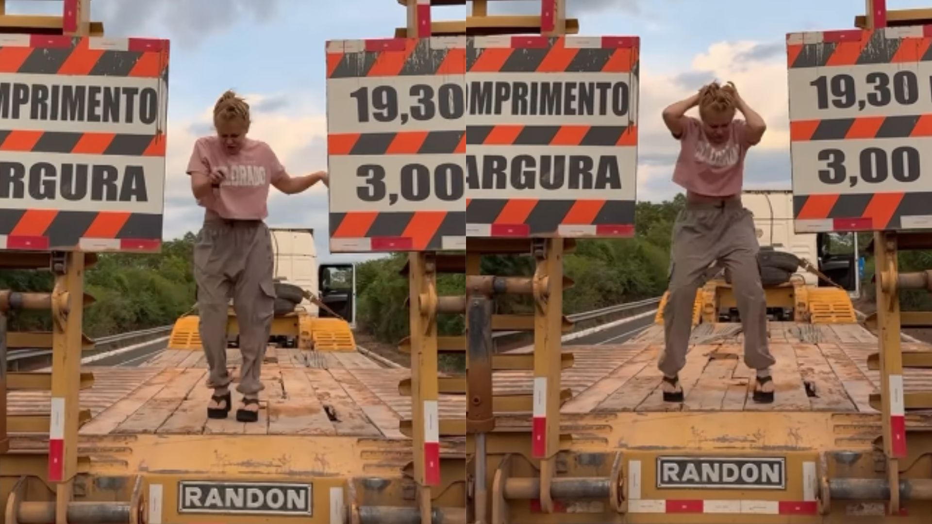 Joelma dança em cima de caminhão antes de show: “Ensaiando em qualquer lugar”