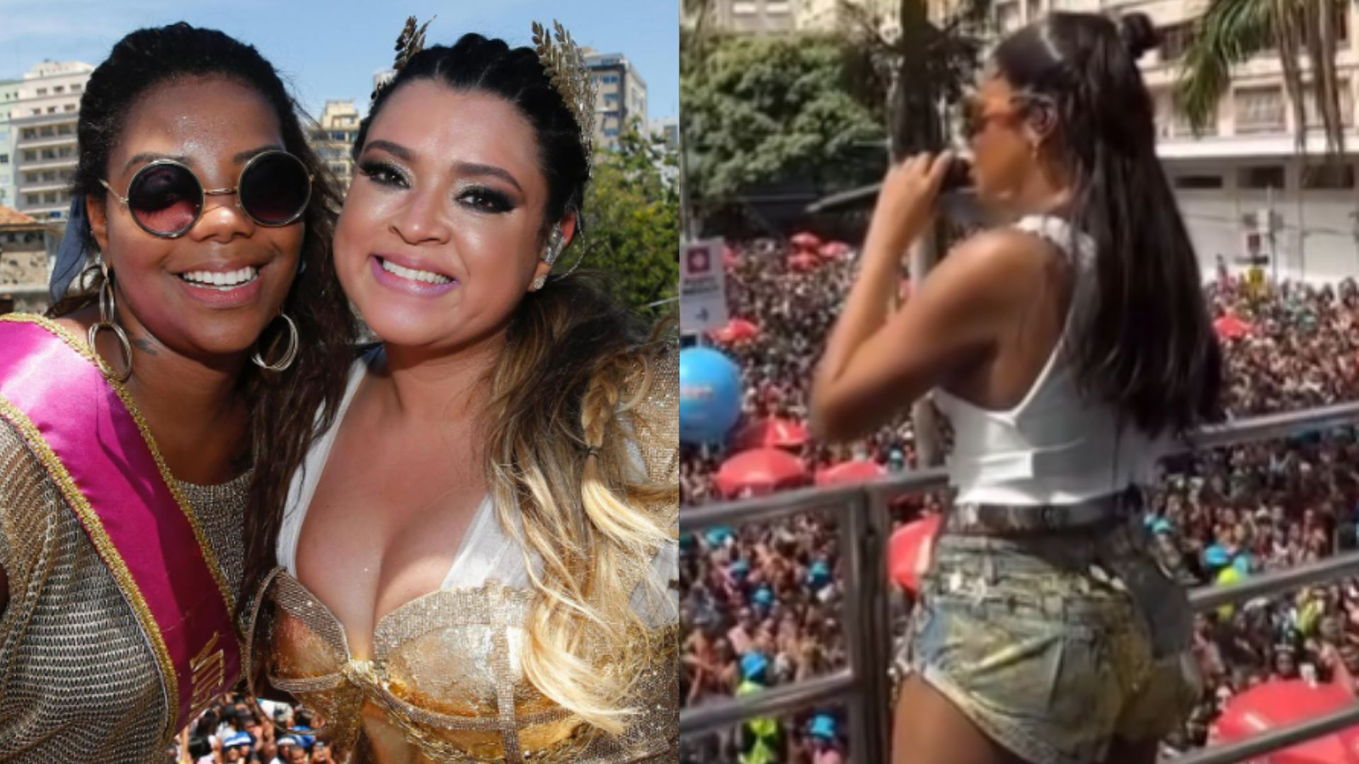 Preta Gil se emociona com homenagem de Ludmilla em bloco de Carnaval: “Honrada”