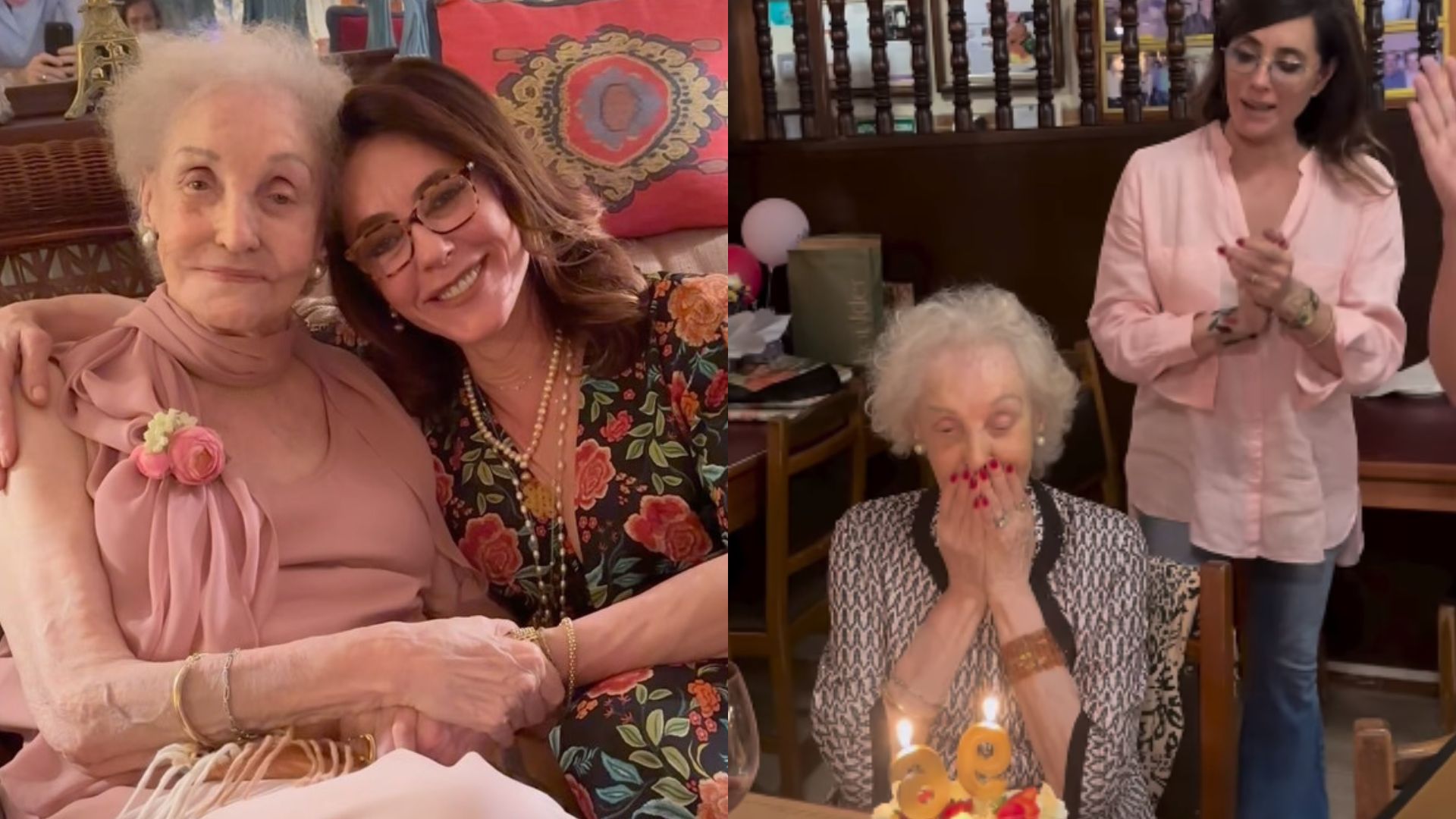 Christiane Torloni comemora 96 anos de vida da mãe: ‘Vamos para os 100’