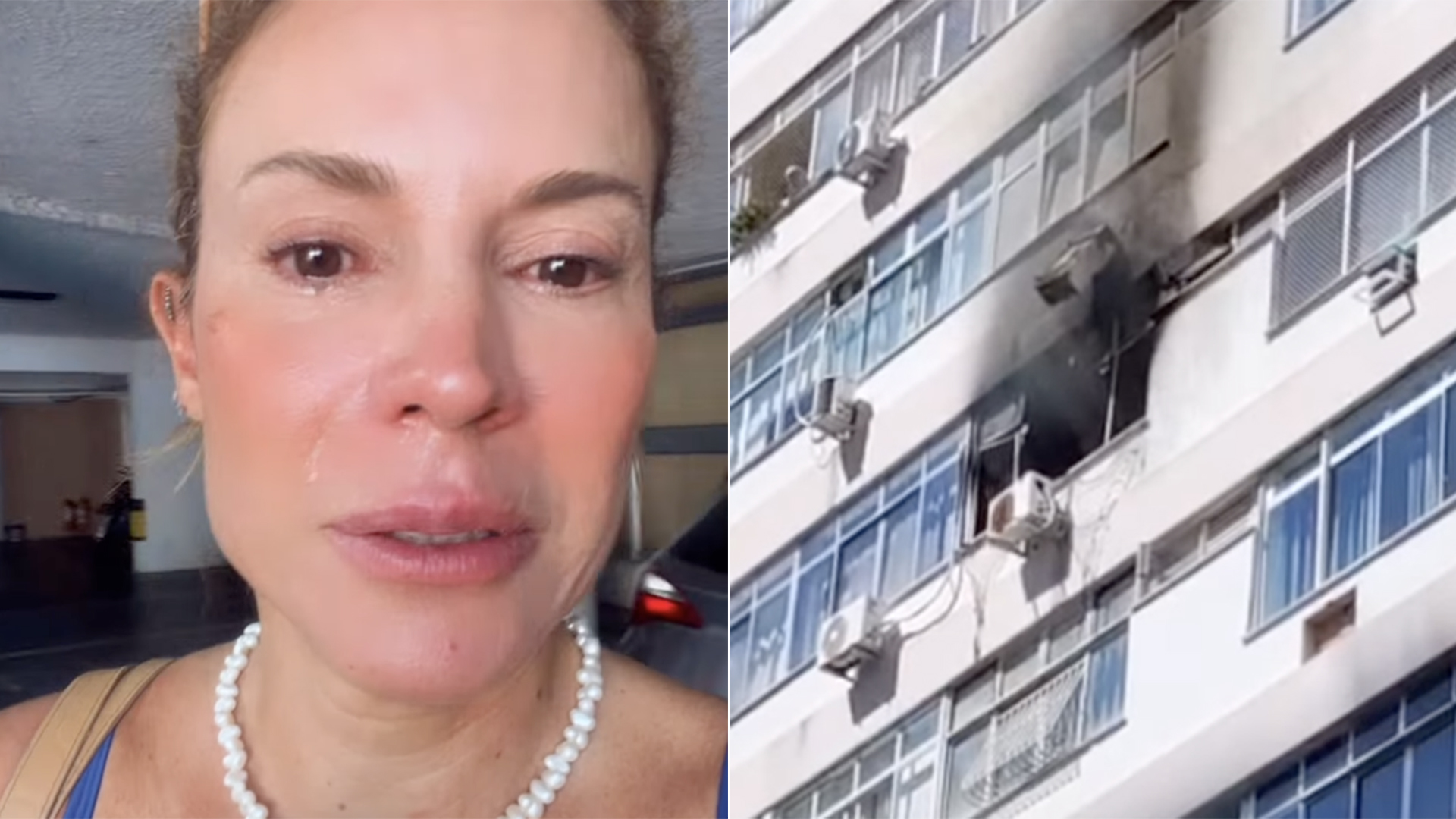 Apartamento da atriz Maíra Charken pega fogo no RJ: ‘Muita fumaça’