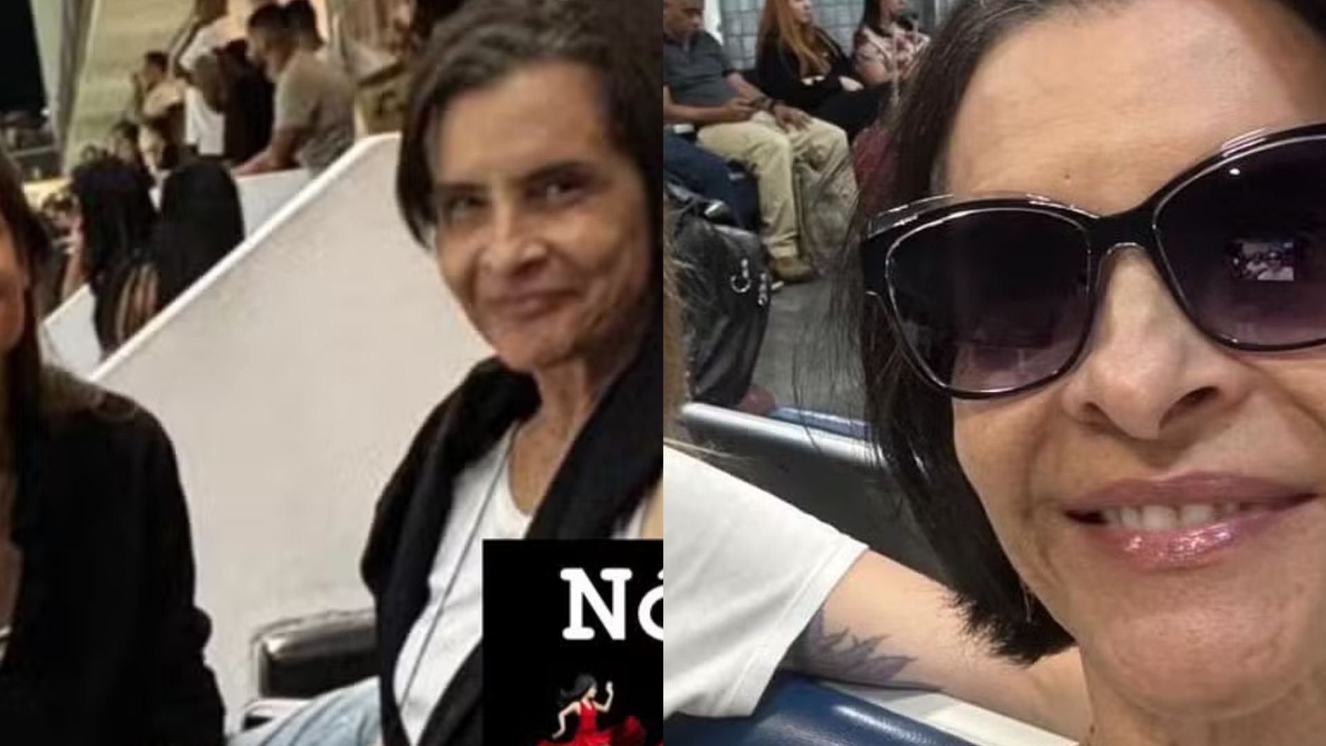 Marina Lima faz aparição rara com a mulher em partida do Corinthians