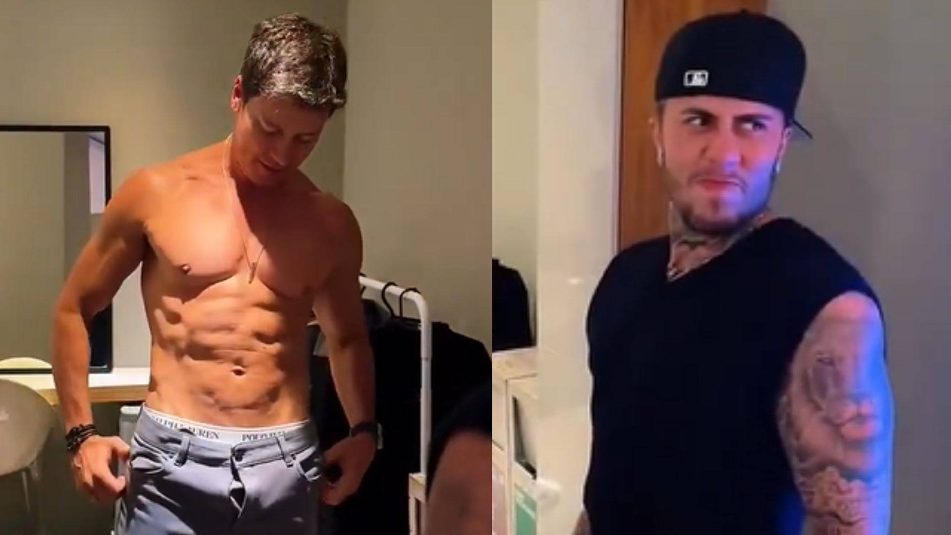 MC Daniel tem reação inusitada ao ver Rodrigo Faro sem camisa: “Tá louco!”