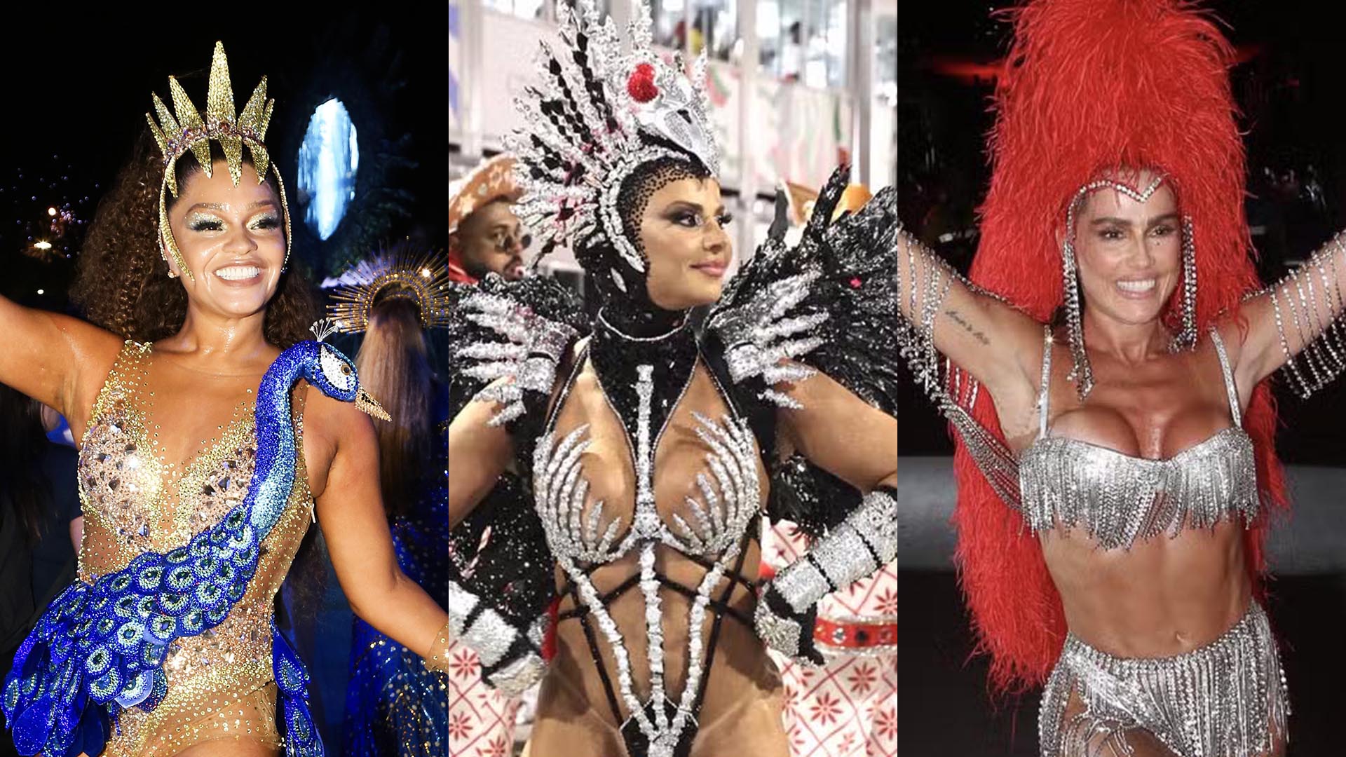 Sapucaí: Veja as famosas que desfilaram na segunda noite do carnaval do RJ