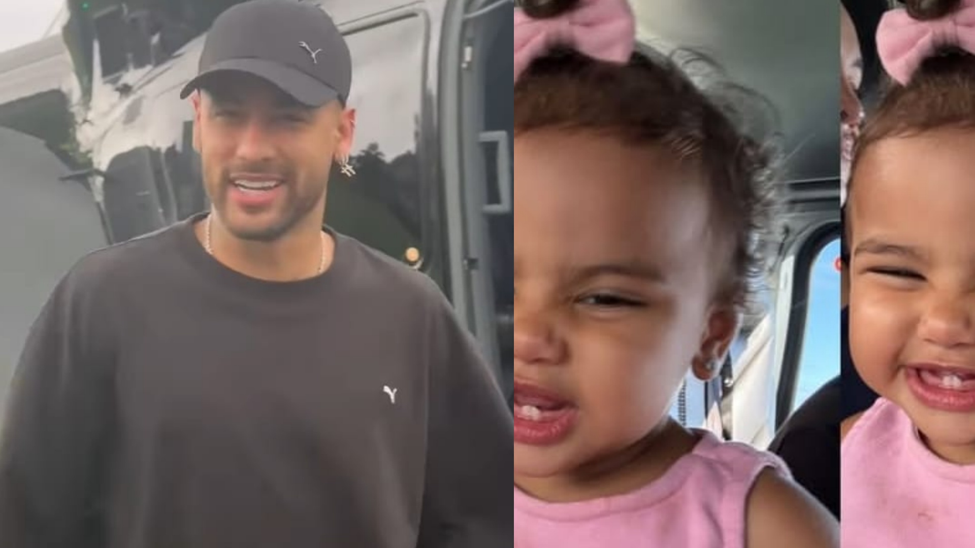 Neymar explode o fofurômetro ao mostrar ‘caras e bocas’ da filha, Mavie