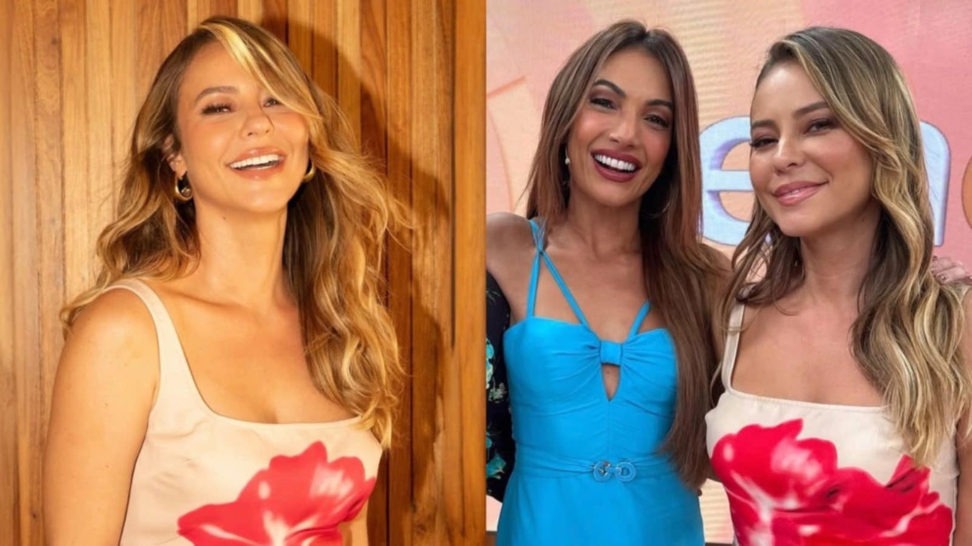 Paolla Oliveira se diverte ao cometer gafe com Patrícia Poeta; veja