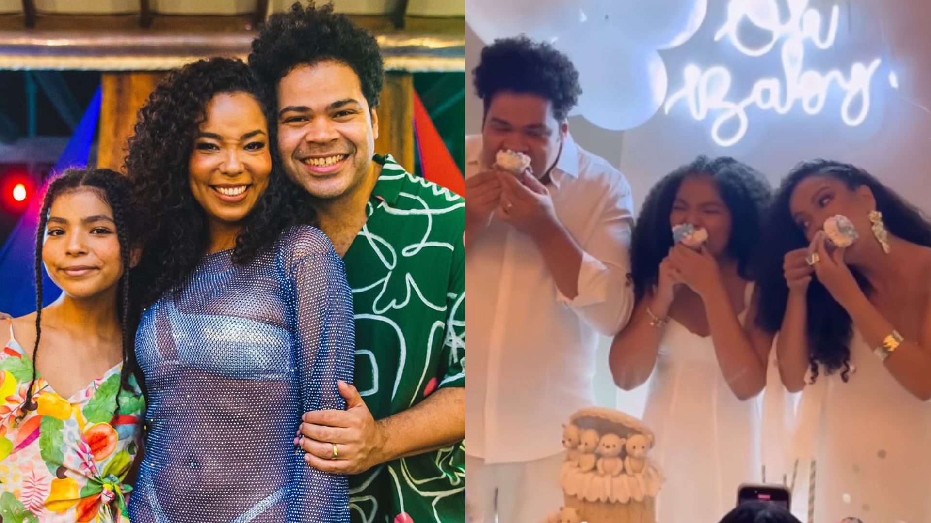 Robson Nunes e Micheli Machado descobrem o sexo do 2º filho em chá revelação