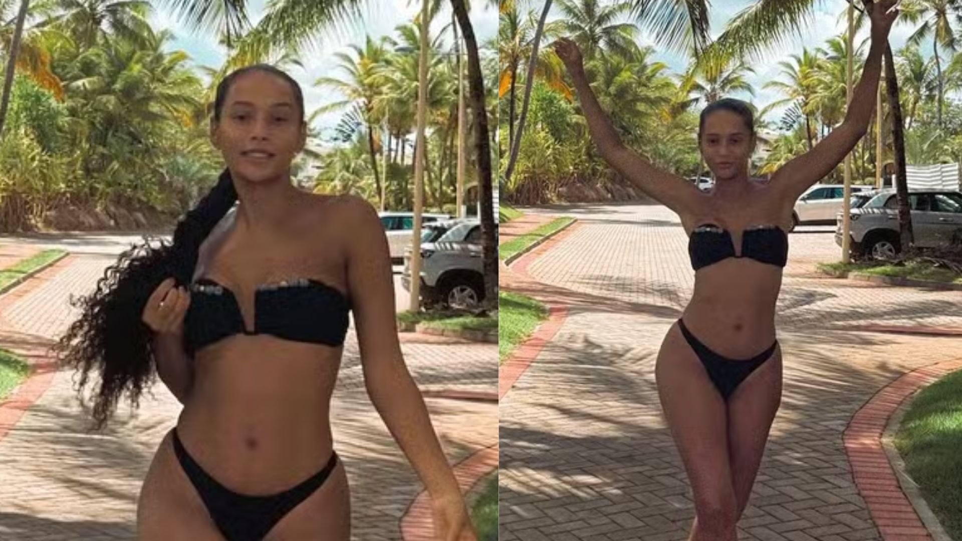 Após curtir o carnaval na Bahia, Taís Araujo posa de biquíni na natureza