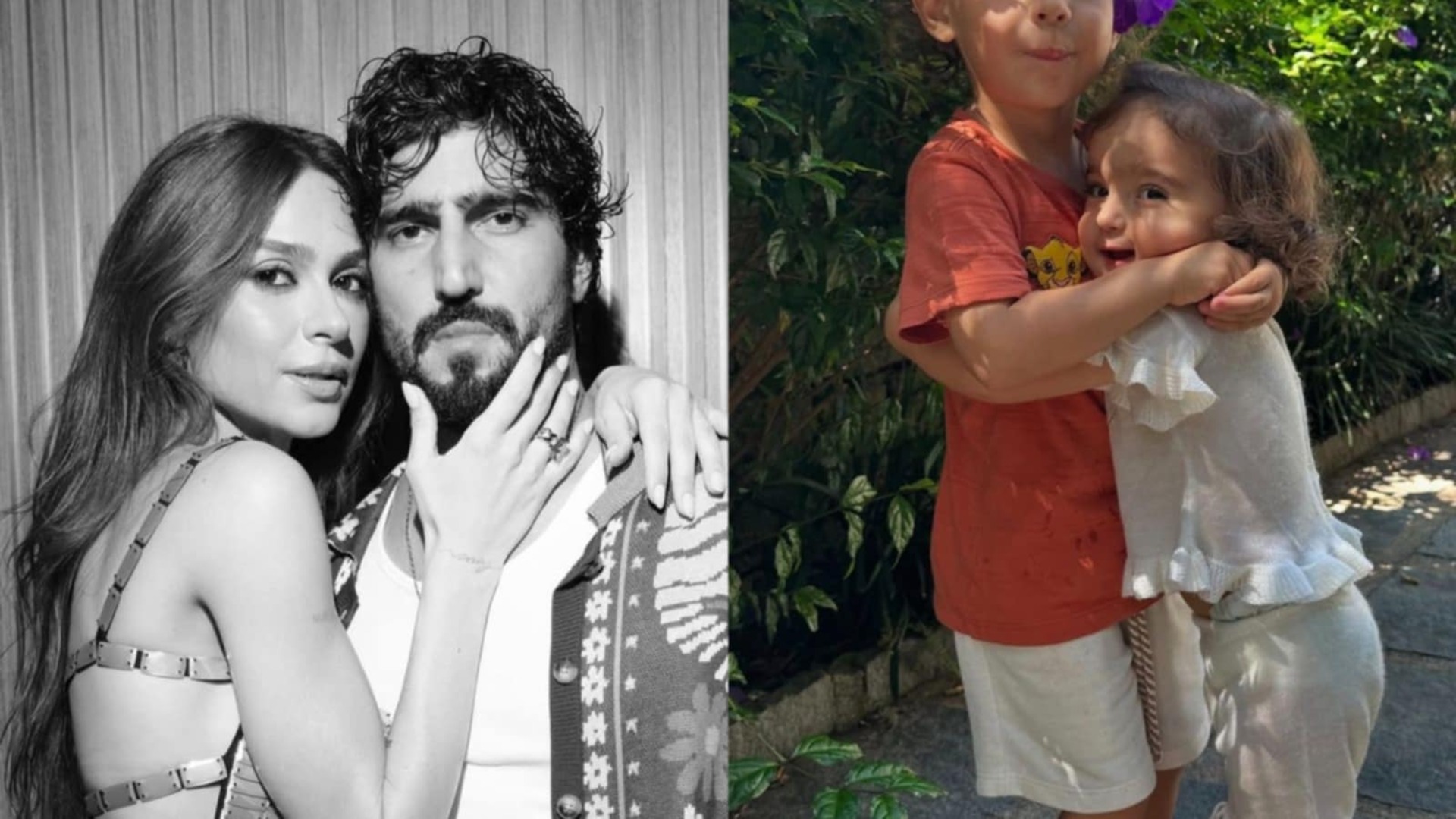 Thaila Ayala chama a atenção com fotos dos filhos: ‘Carinha do papai’