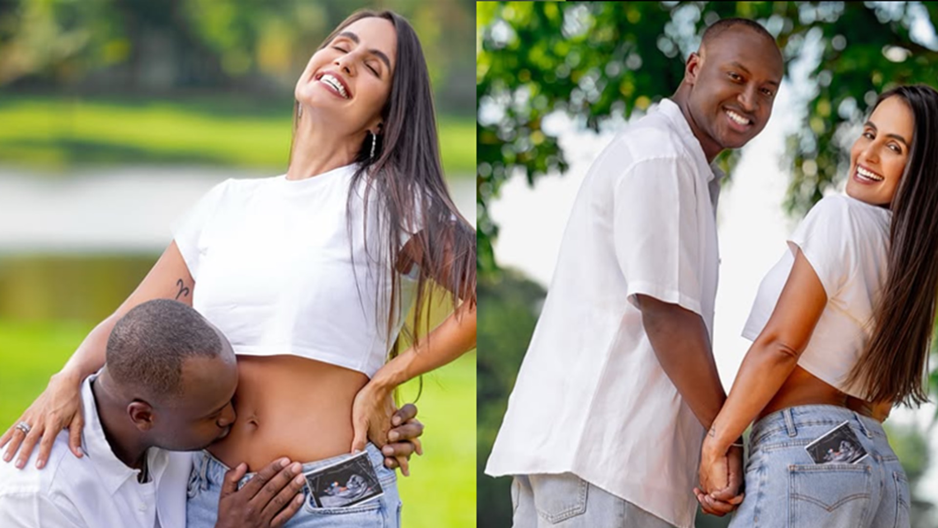 Thiaguinho e Carol Peixinho anunciam gravidez: ‘Nosso amor transbordou’