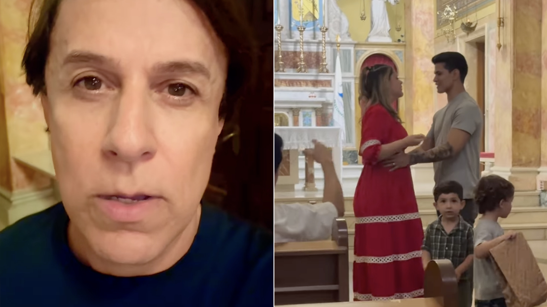 Tom Cavalcante exibe ensaio na igreja para casamento da filha caçula