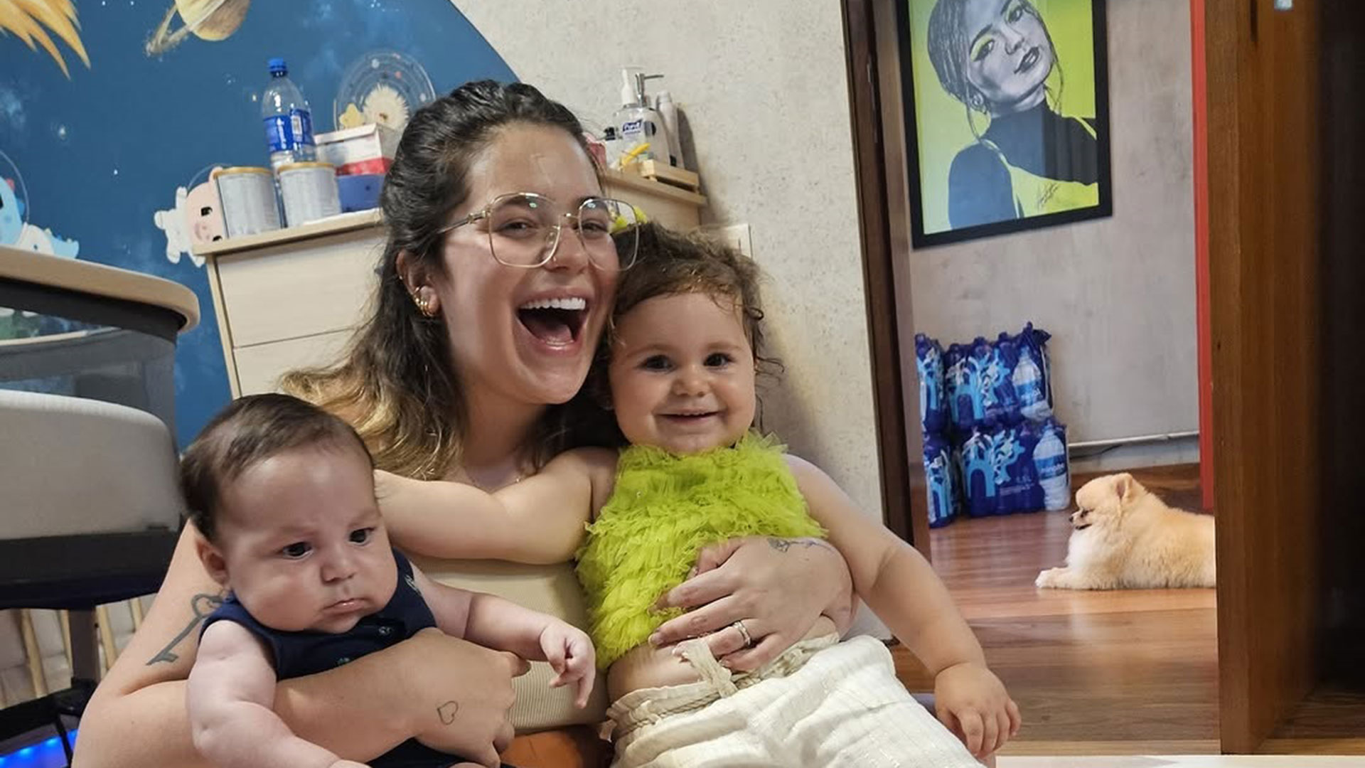 Viih Tube encanta ao mostrar Lua ‘treinando’ na academia