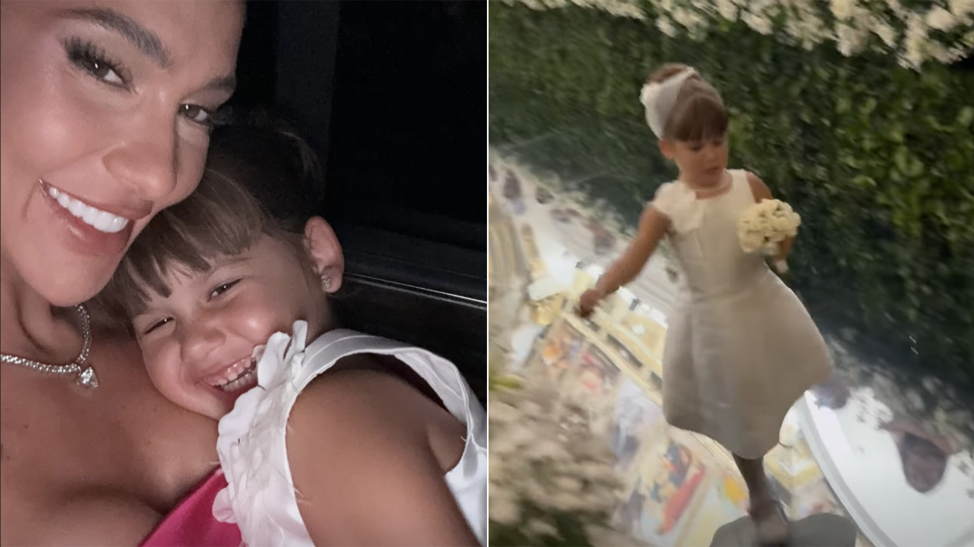 Maria Alice rouba a cena em casamento ao fugir da função de daminha: ‘Desisti’