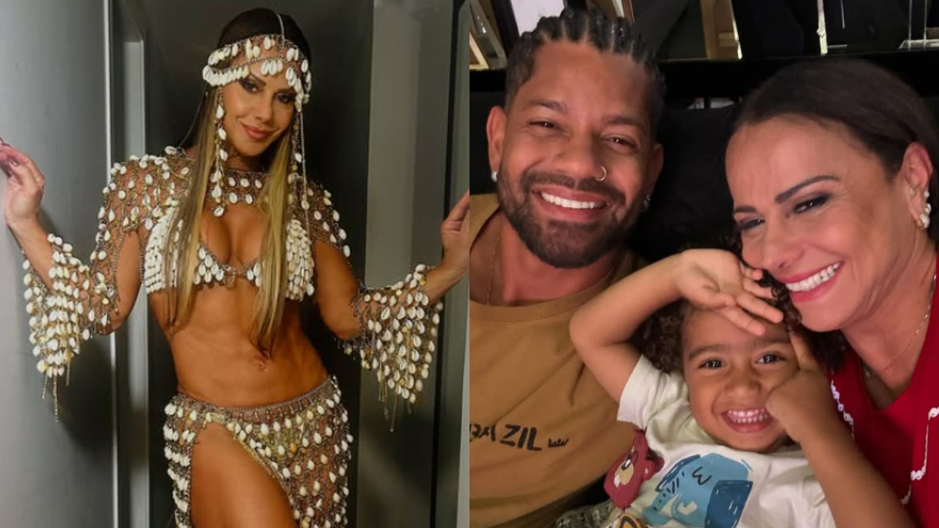 Viviane Araujo se emociona ao revelar que desfilou no Rio enquanto filho estava com febre
