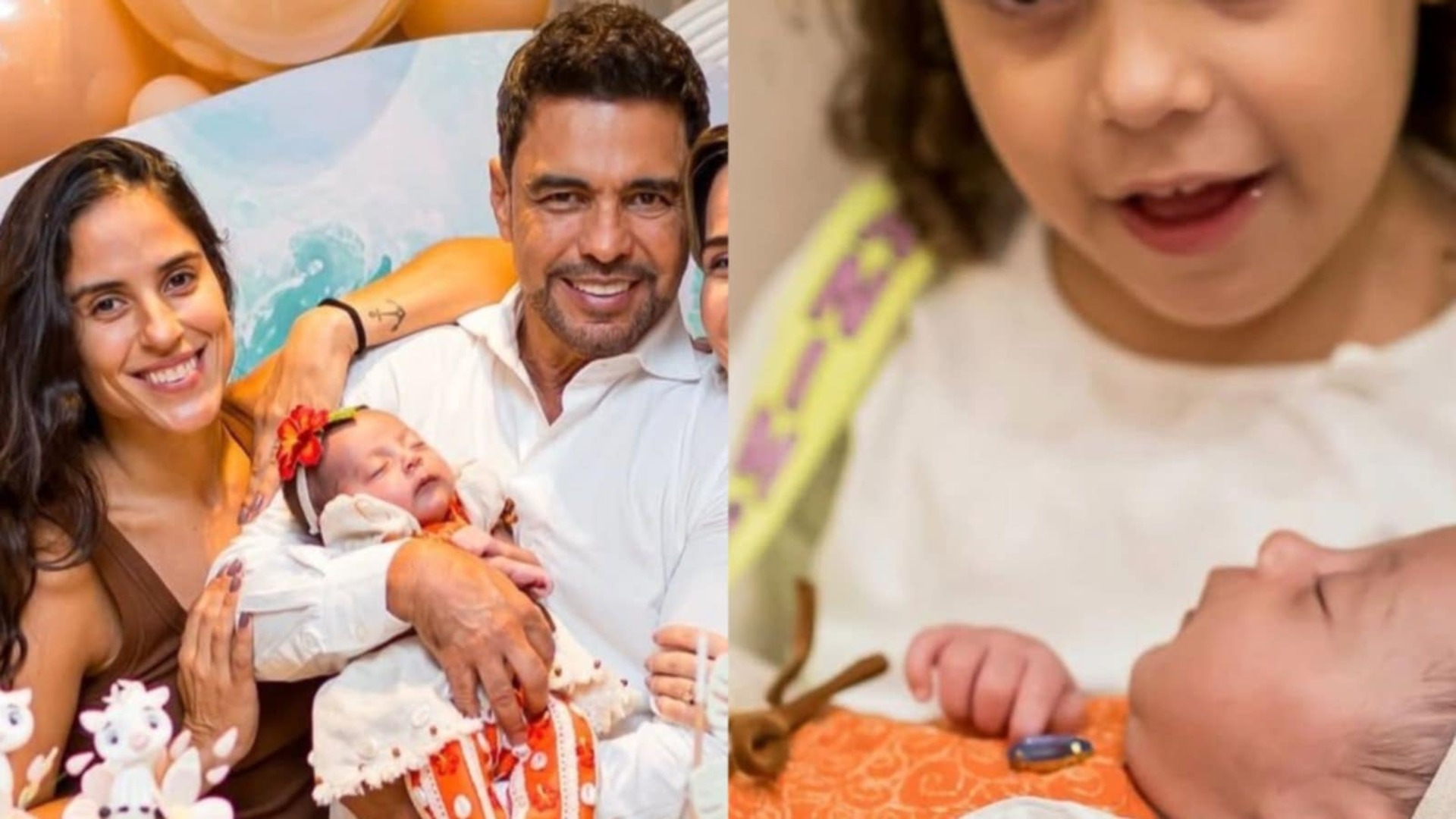 Zezé Di Camargo encanta ao mostrar a neta com Clara: ‘Minha princesinha’