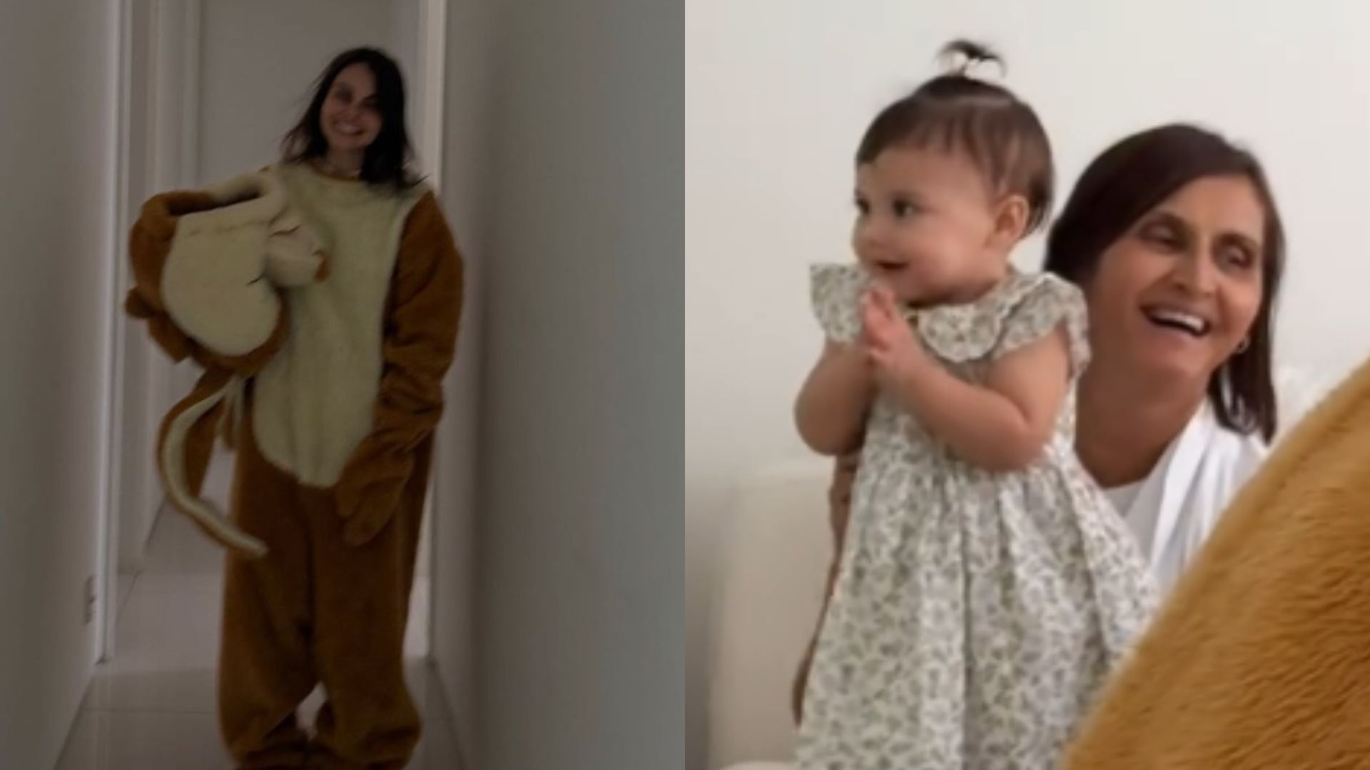 Amanda Kimberlly entra no clima da Páscoa e se veste de coelho para Helena, sua filha com Neymar