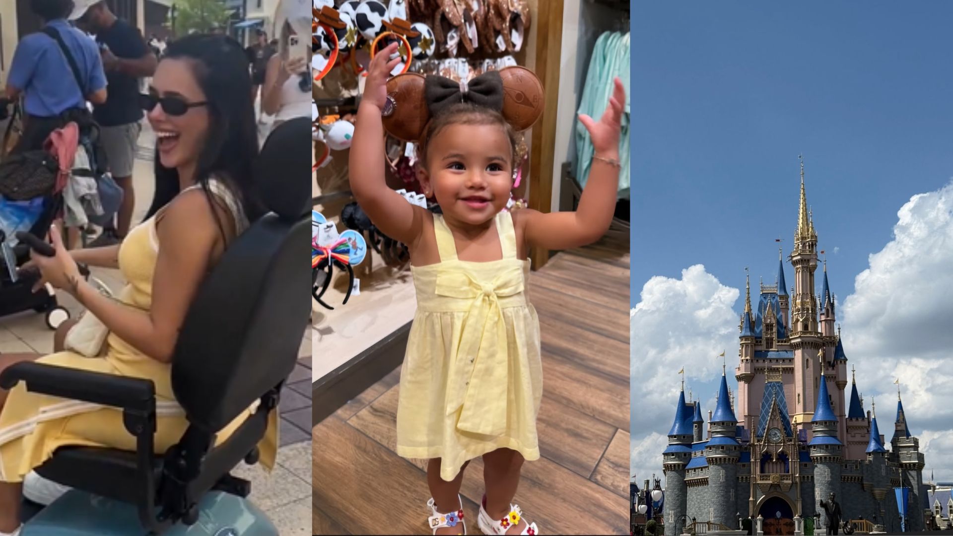 Após dia de compras, Bruna Biancardi leva Mavie à Disney pela primeira vez